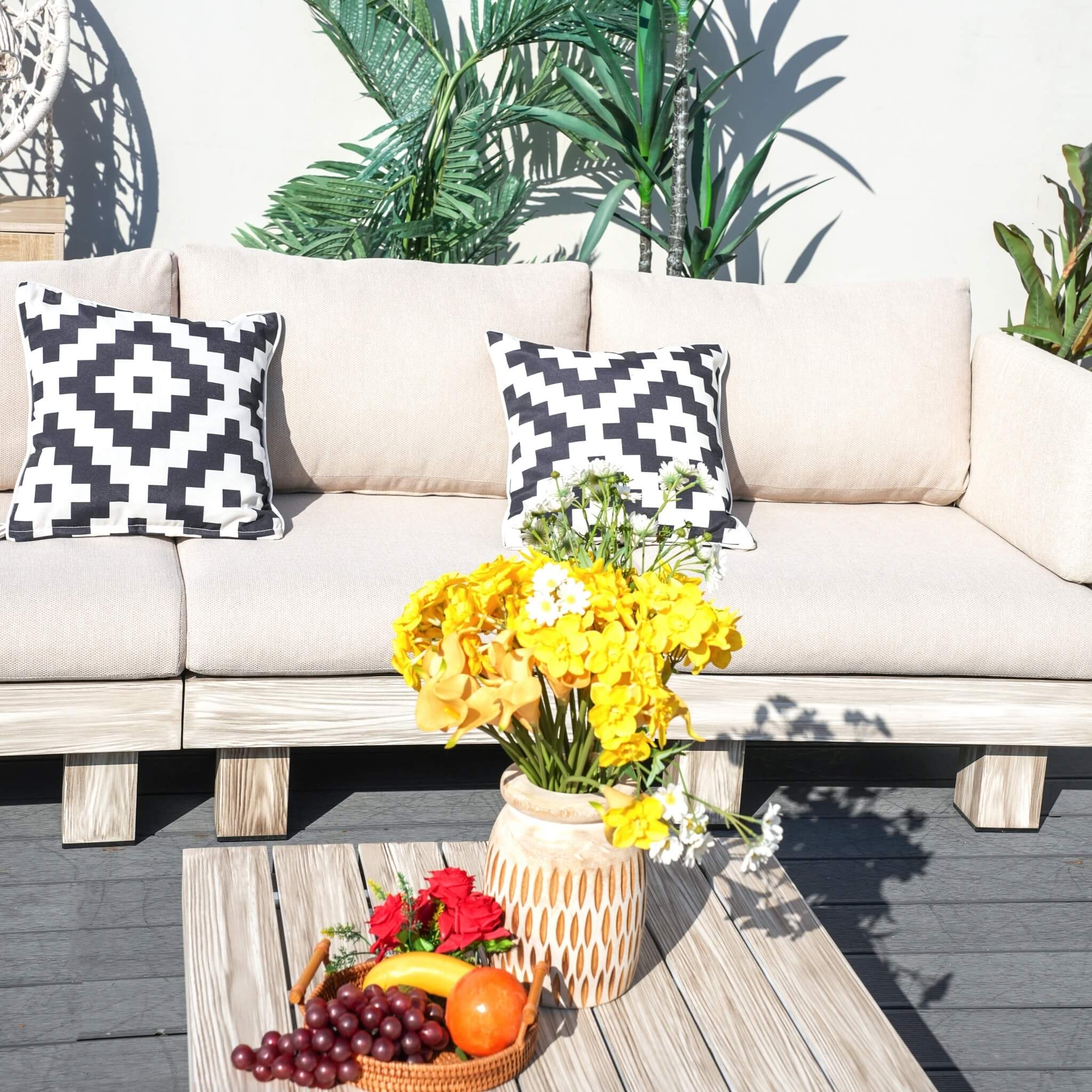 3-Seat Outdoor Patio Sofa Set (PAS-2510-3S-SET) - Abrihome