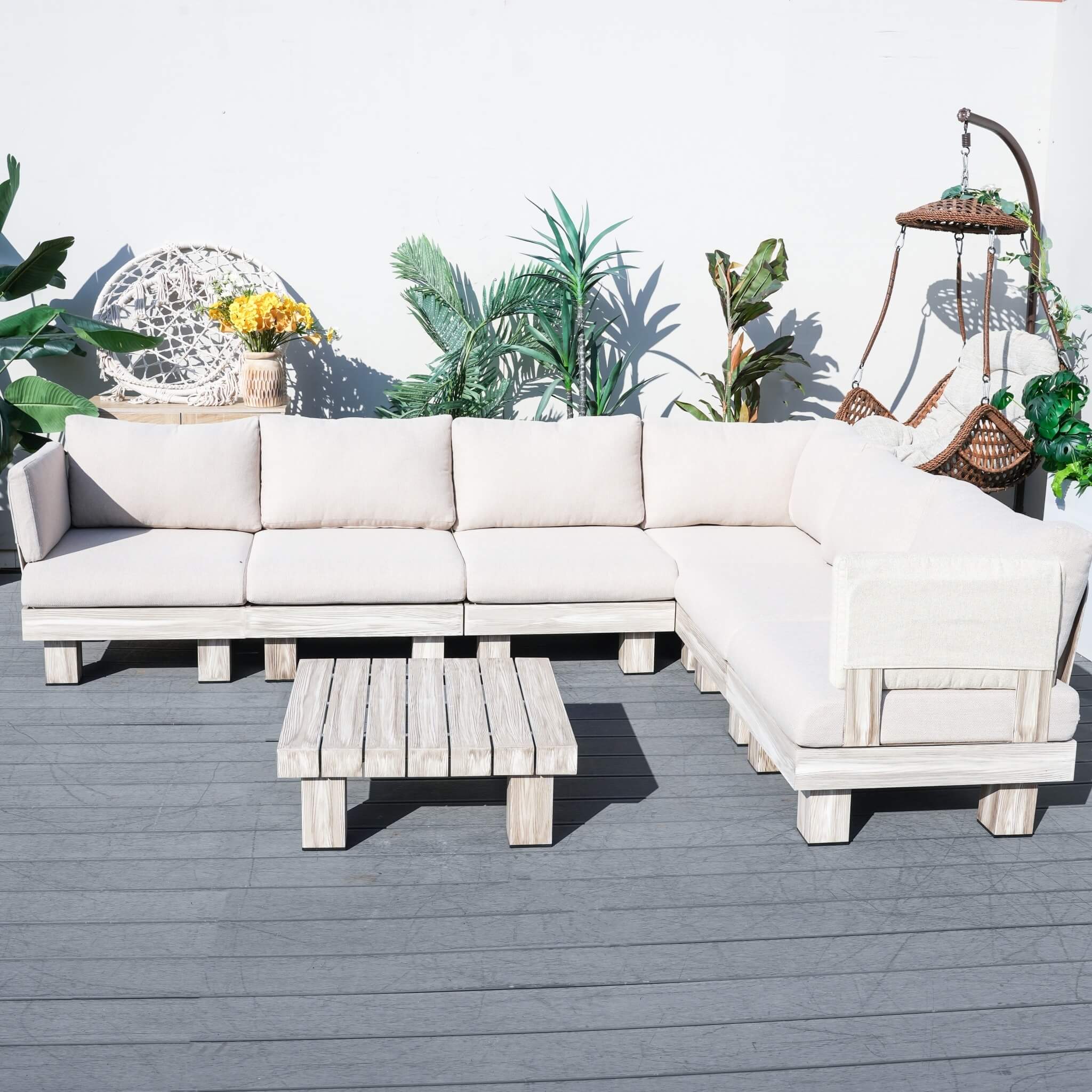 L4 Outdoor Sectional Sofa Set (PAS-2510-L4-SET) - Abrihome