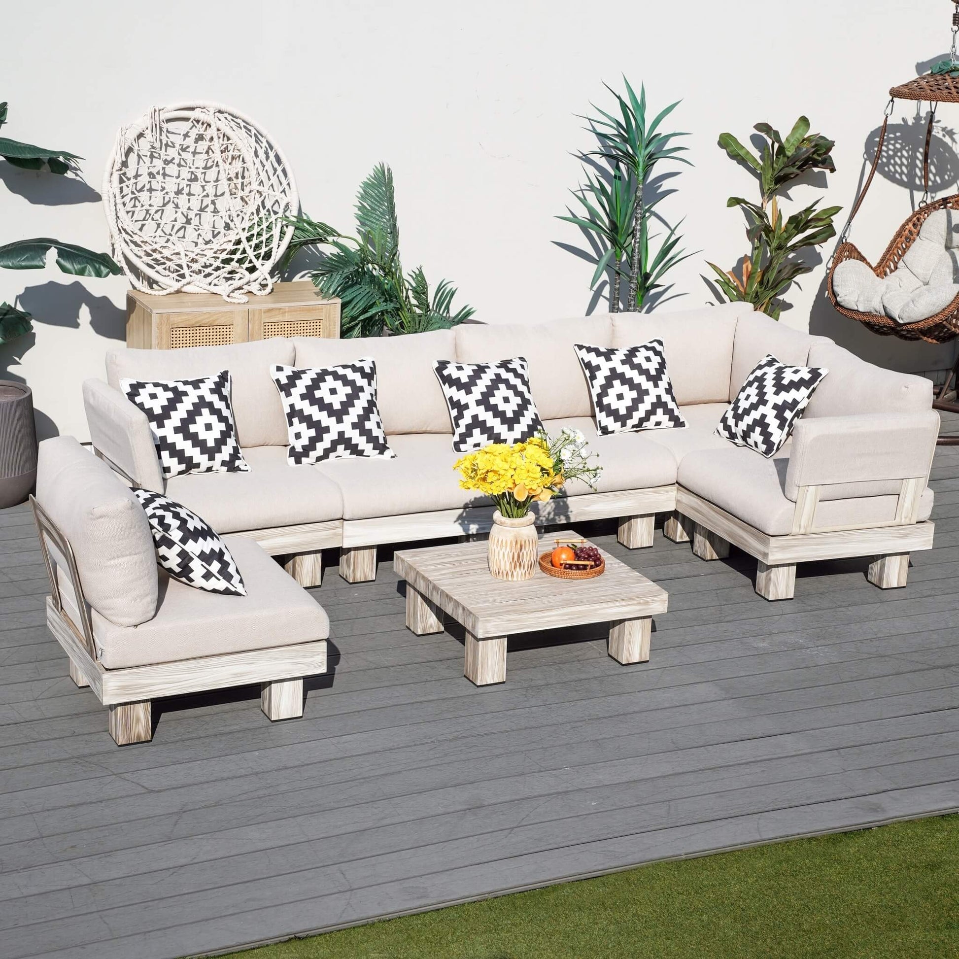 L4 Outdoor Sectional Sofa Set (PAS-2510-L4-SET) - Abrihome