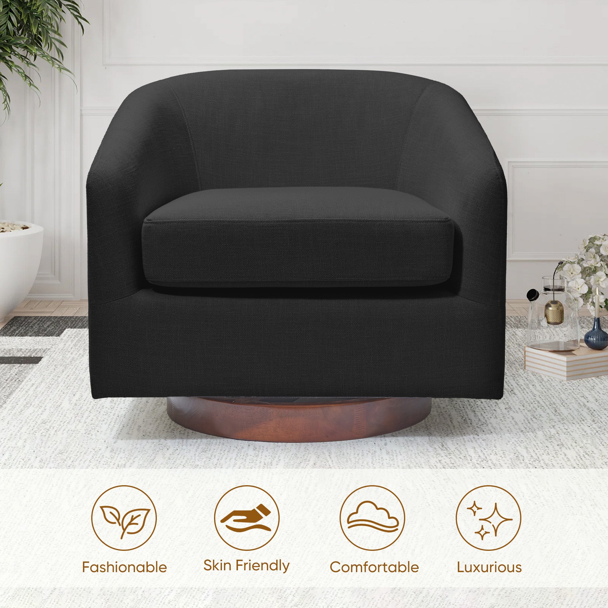 Stylish and Comfortable Conference Chair – 360° Swivel, Soft and Breathable, Multiple Colors Available