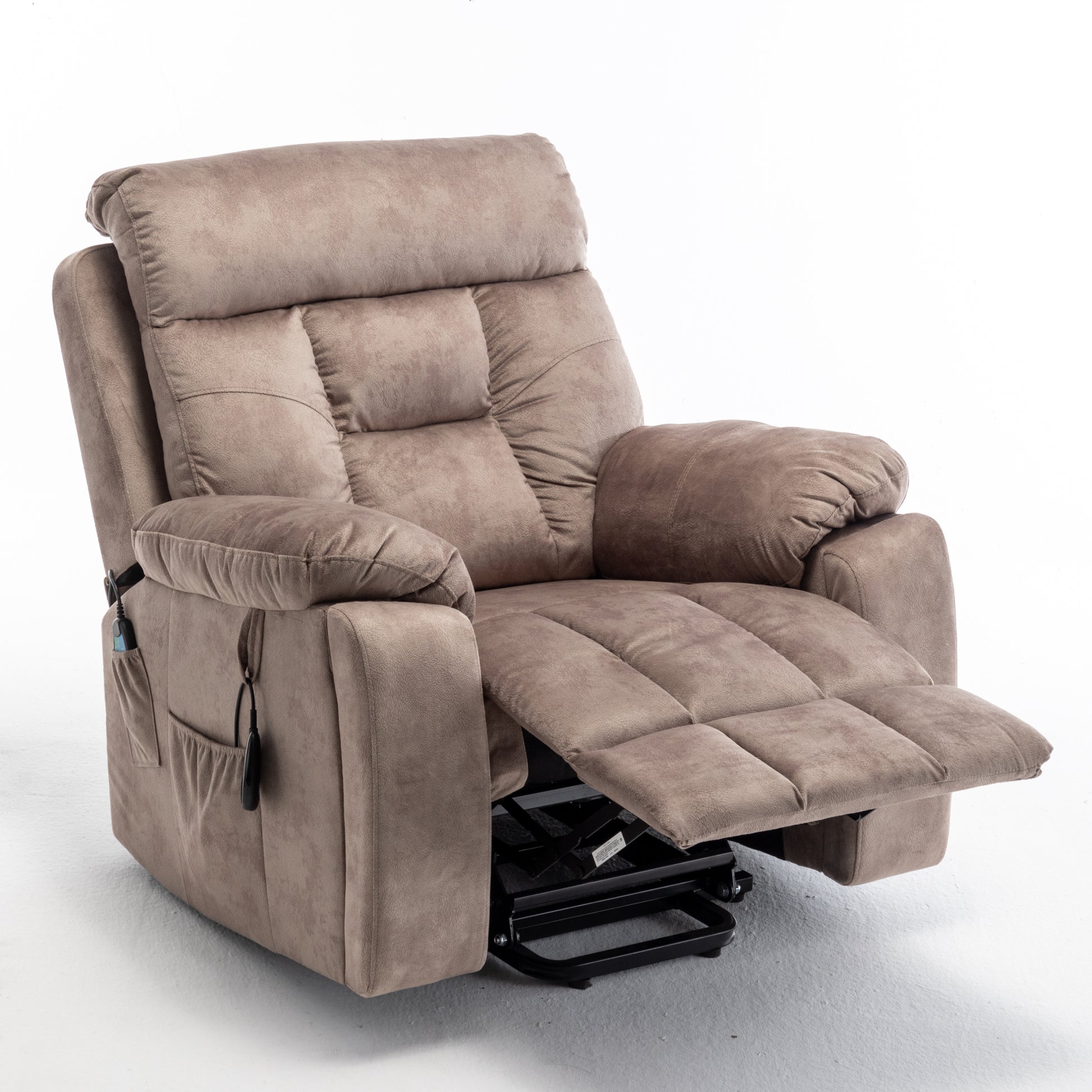 Lounge chair lift chair relax sofa chair living room furniture living room power elderly electric lounge chair (oversize, hidden cup holder) - Abrihome