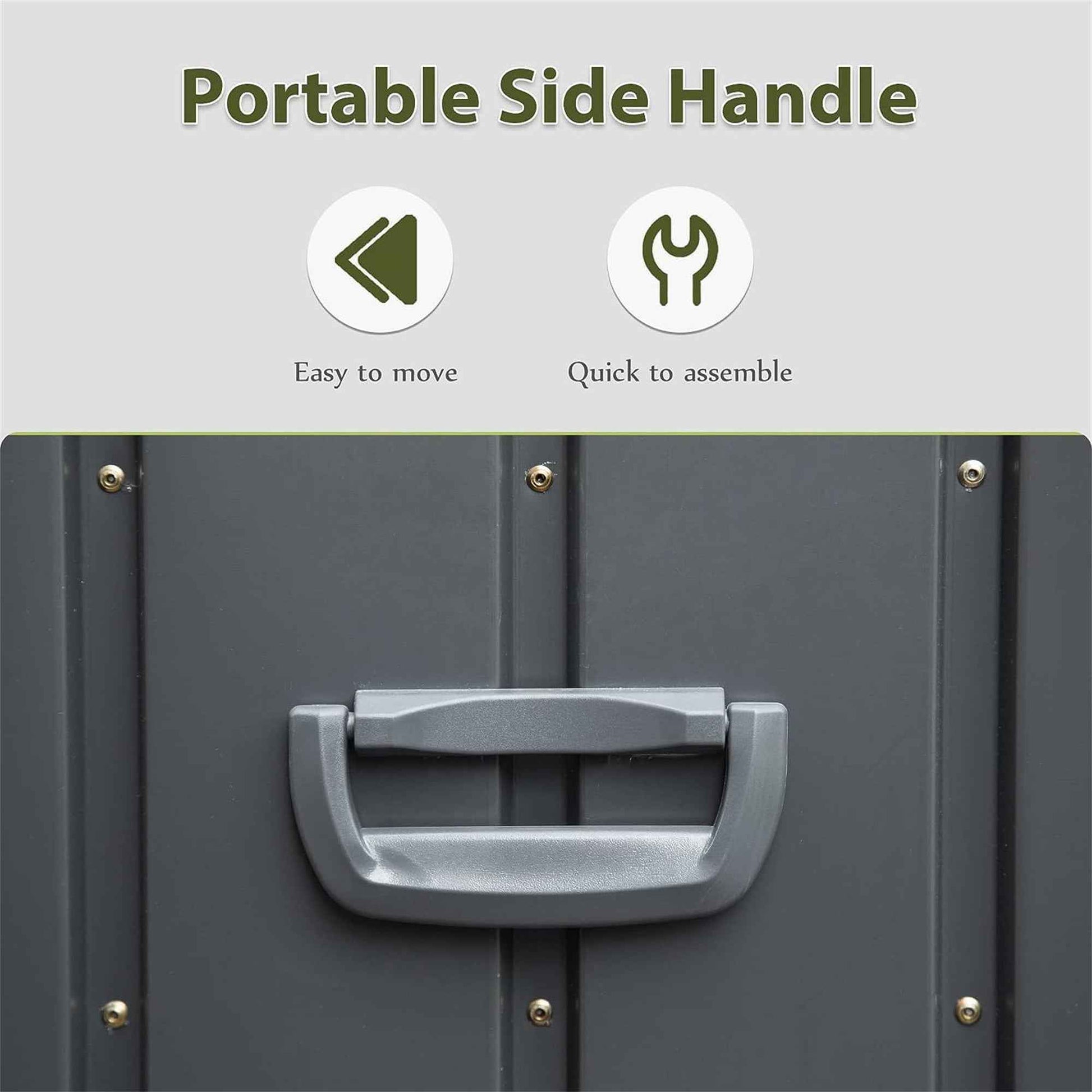 150 Gallon Outdoor Storage Deck Box Waterproof, Large Patio Storage Bin for Outside Cushions, Throw Pillows, Garden Tools, Lockable (Dark Gray)