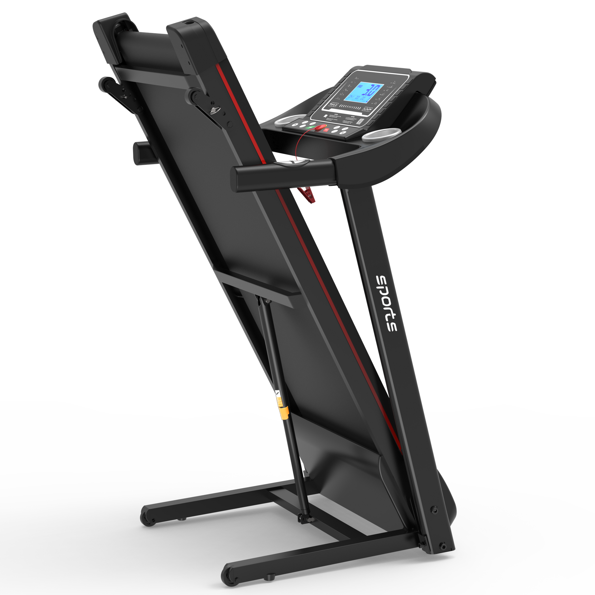 Fitshow App Home Foldable Treadmill with Incline, Folding Treadmill for Home Workout, Electric Walking Running Treadmill Machine 5' LCD Screen 250 LB Capacity Bluetooth Music