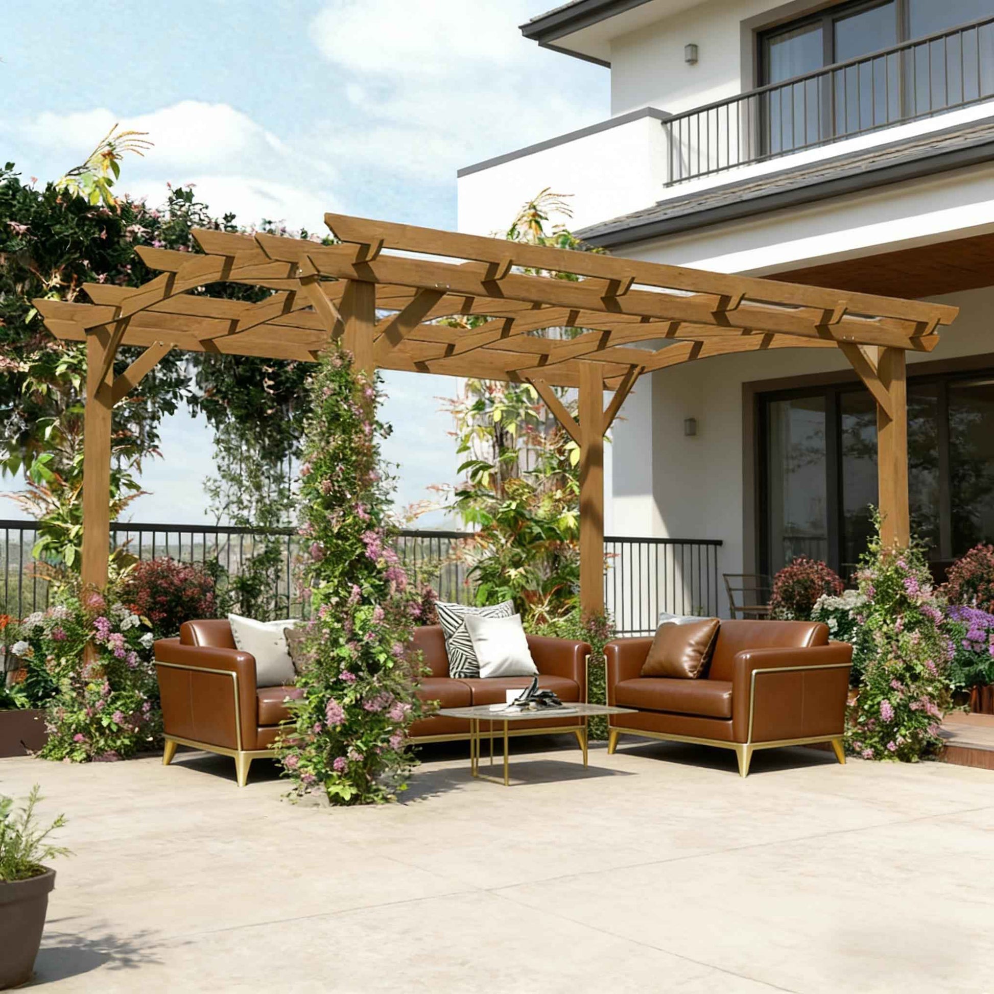 Arched Design Pergola,Outdoor Gazebo Grape Trellis