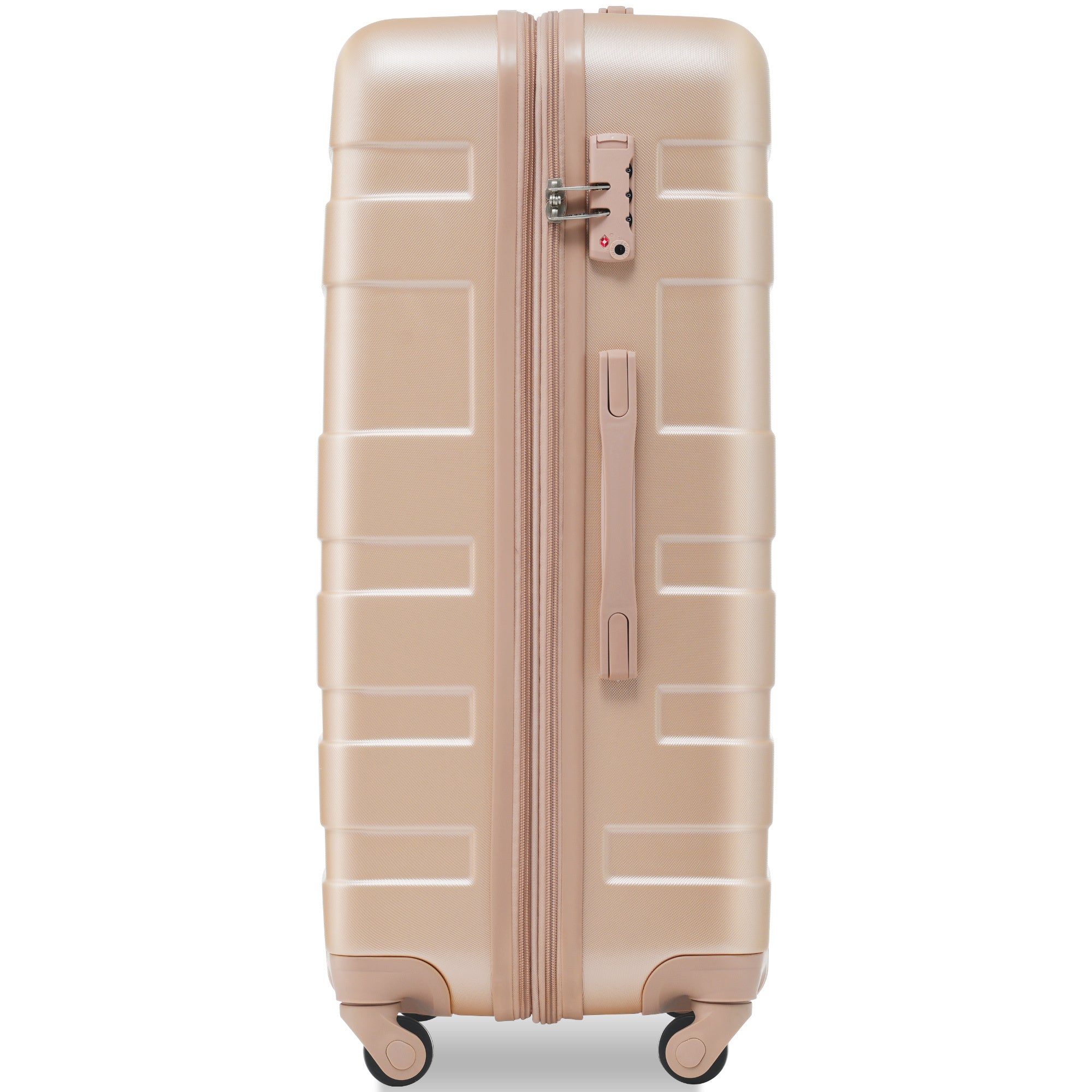 Luggage Sets New Model Expandable ABS Hardshell 3pcs Clearance Luggage Hardside Lightweight Durable Suitcase sets Spinner Wheels Suitcase with TSA Lock 20''24''28''( Champagne)