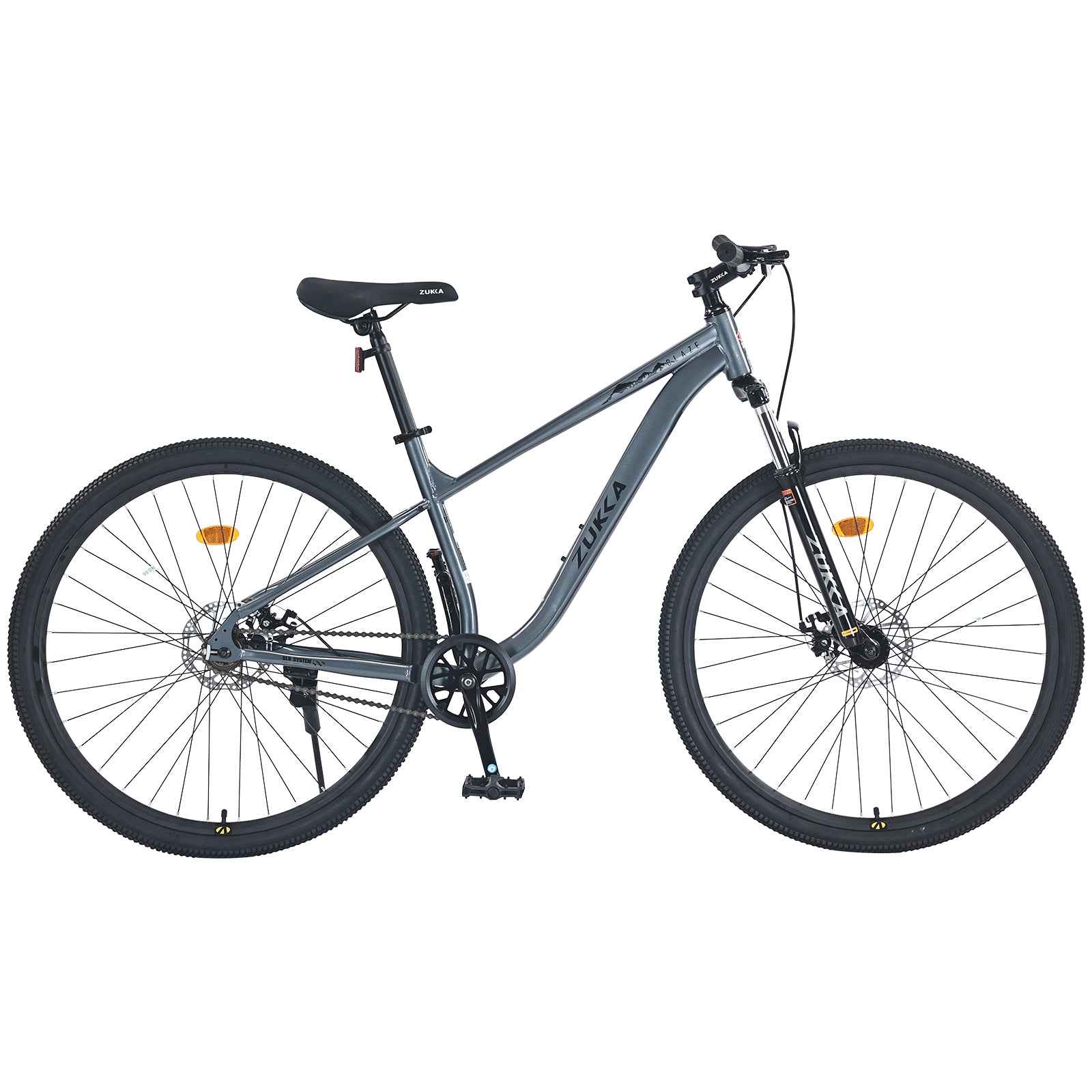 29 Inch Wheels Single Speed Mountain Bike, for Men Women Boys and Girls, Front Suspension, Steel Frame