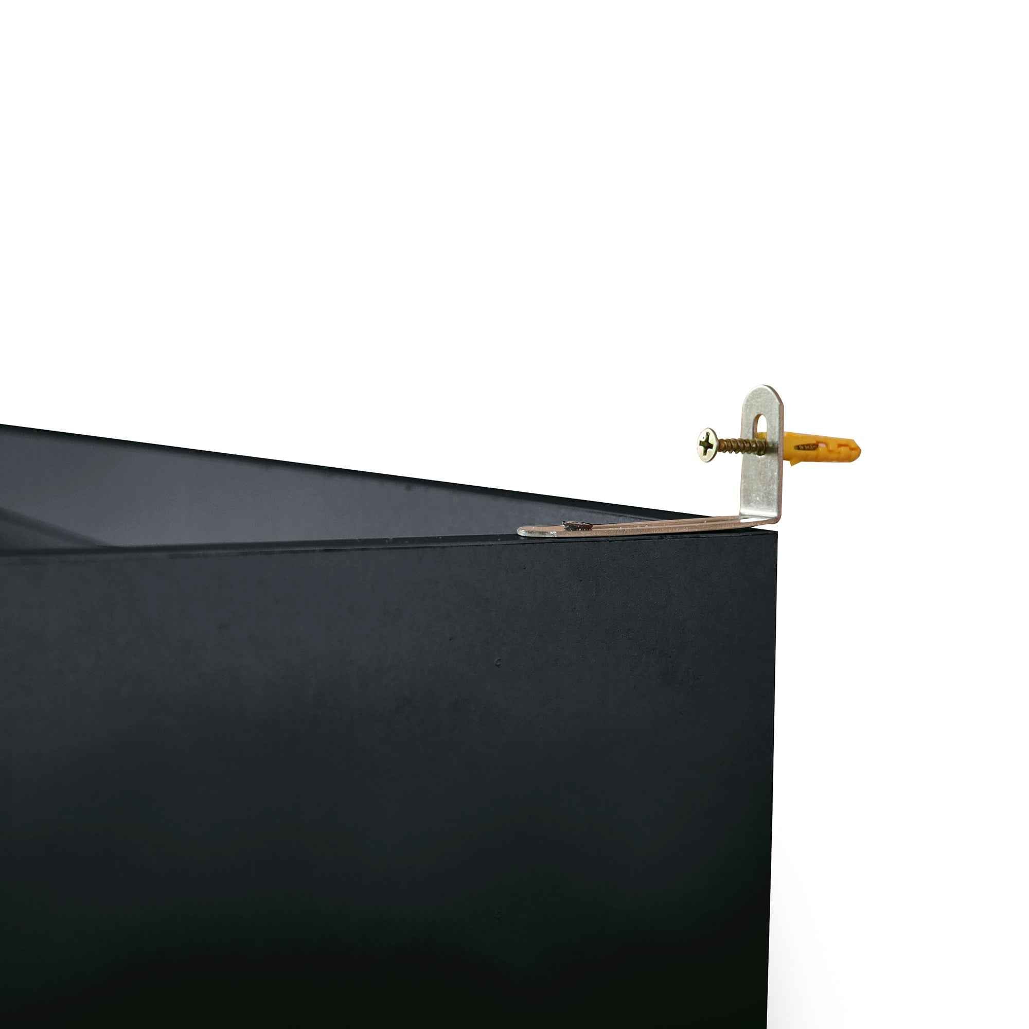 (Assembly Video Offered) TOPMAX Freestanding 63'' W Buffet with Hutch, Large Coffee Bar Storage Cabinet with 6 Drawers, 5 Cabinets with Adjustable Shelves,Pegboard,Towel Rack, Power Outlet,Black