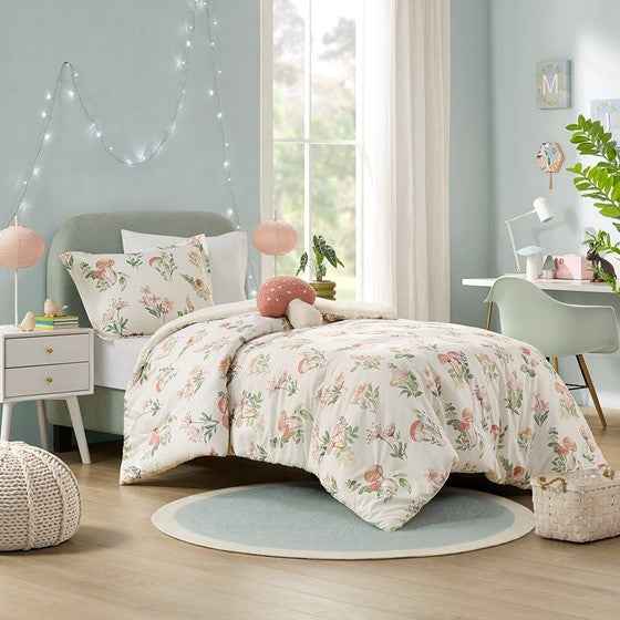 Full/Queen Mushroom Garden Comforter Set