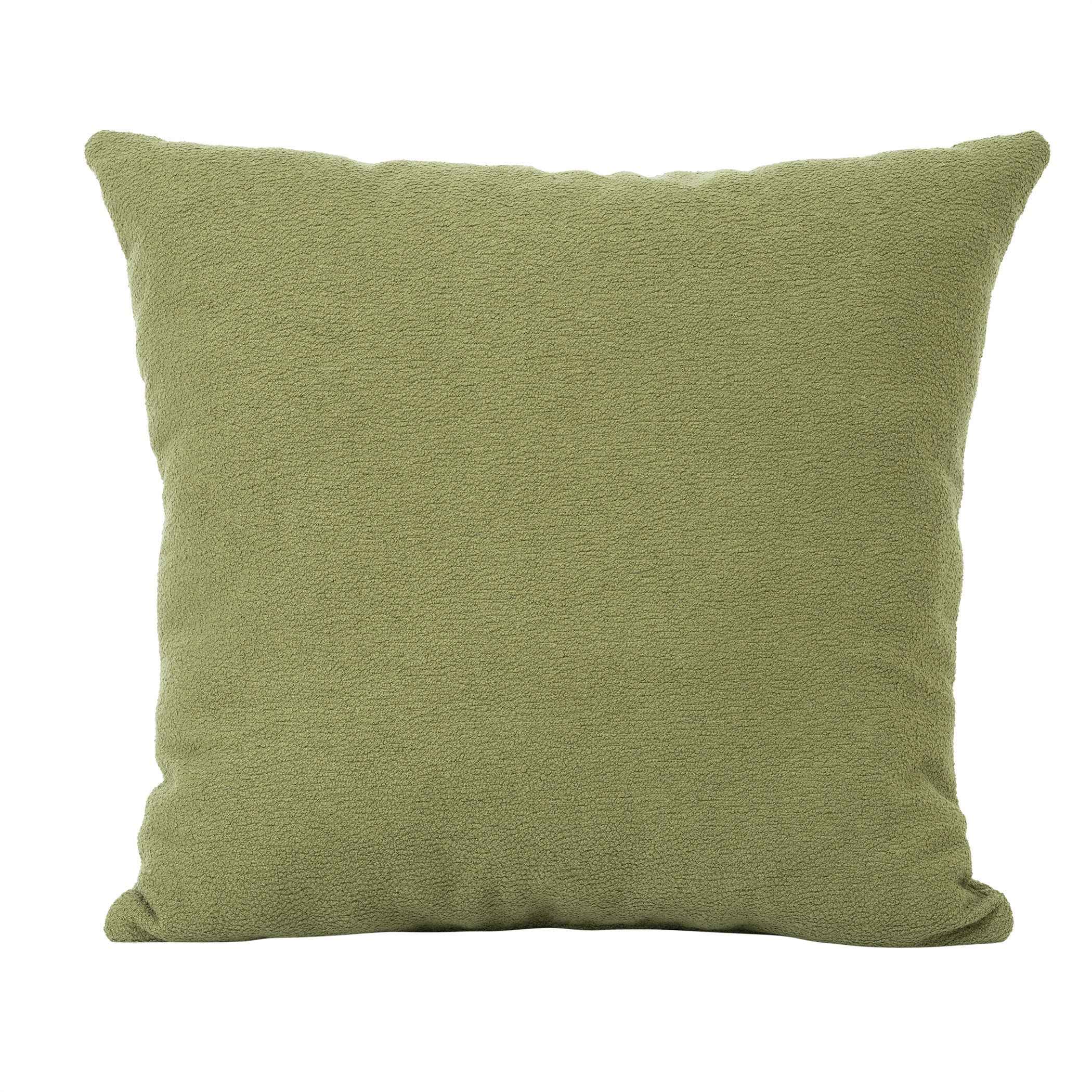 Modern Fabric Accent Chair, Upholstered Armchair for Living Room, Mid Century Fabric Lounge Chair w/Pillow, Comfortable Reading Chair with Wood Legs for Living Room, Bedroom, Reception Room (Olive)