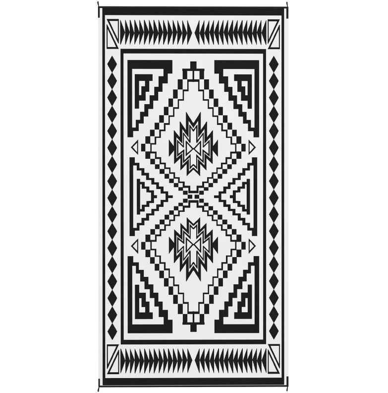 Outdoor Rug,Reversible Outdoor Rug, Waterproof Plastic Straw with Carry Bag