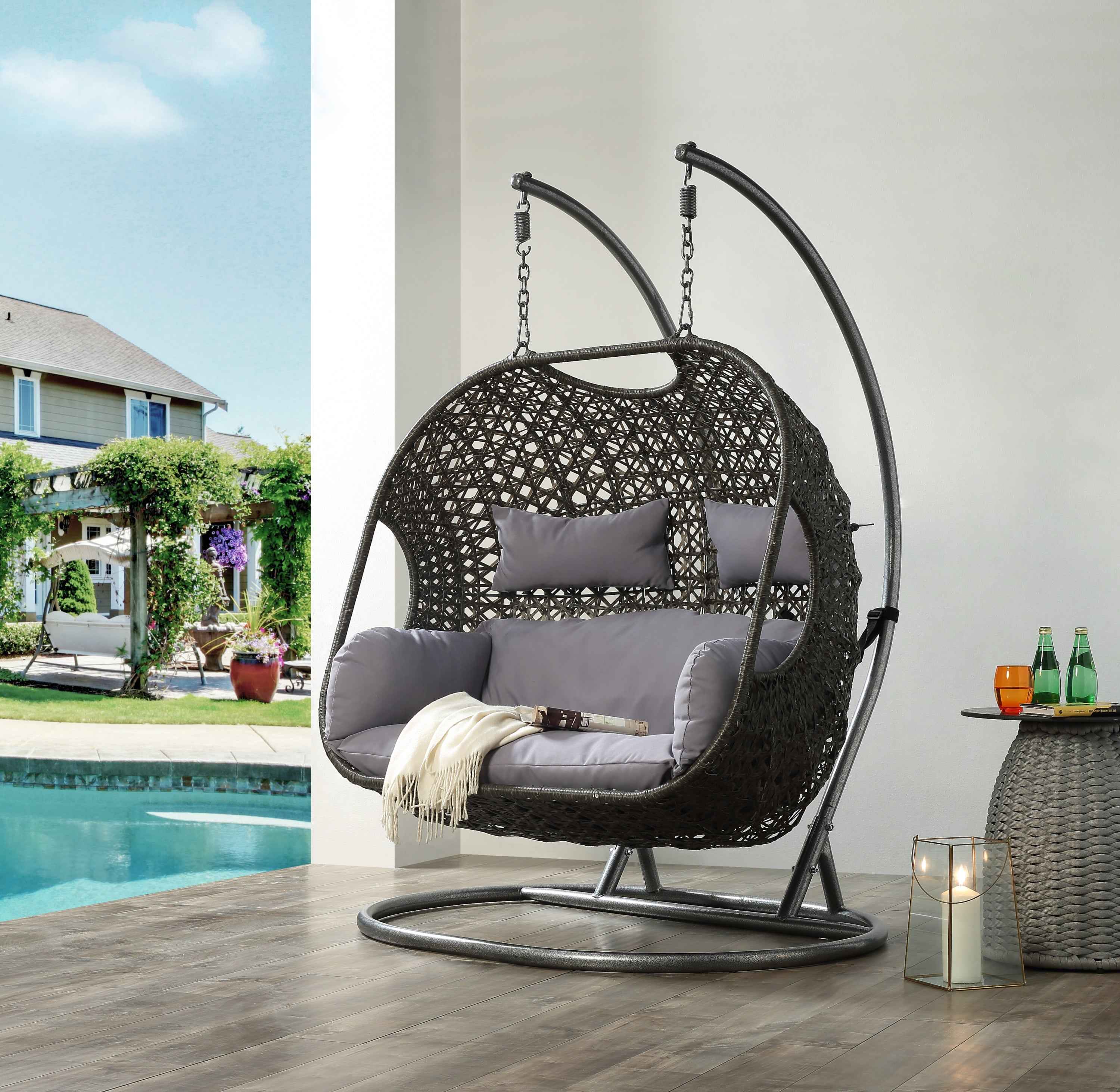 Vasant Fabric & Wicker Hanging Chair