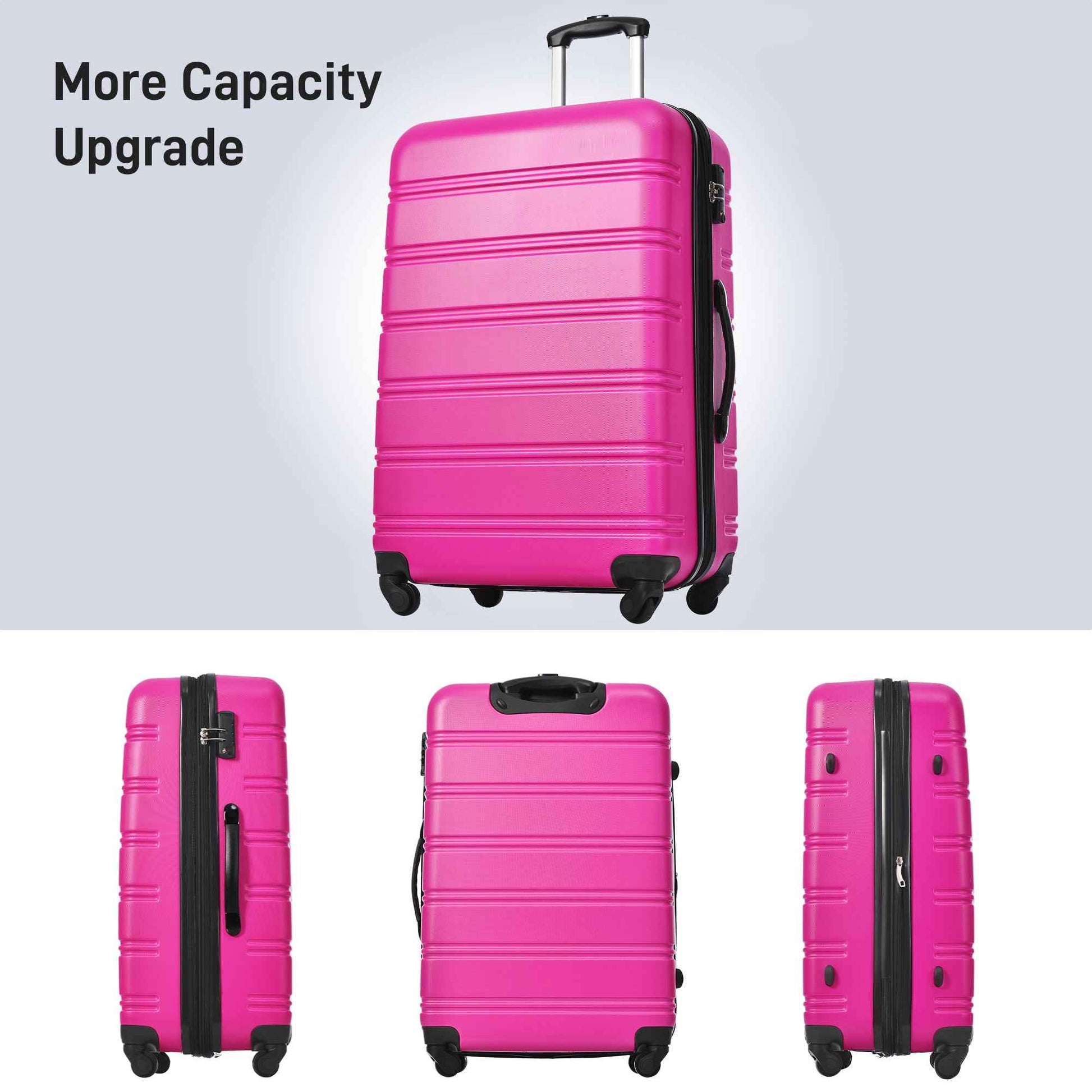 Hardshell Luggage Sets 2Pcs + Bag Spinner Suitcase with TSA Lock Lightweight 20' + 28'