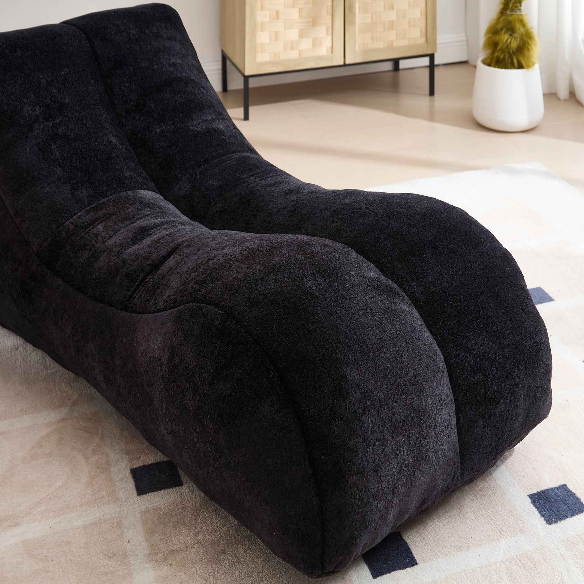 Creative Bean Bag Sofa Chair for Adults with High-Quality Sponge Filling and Polyester Fiber,59x30x23.6 inches