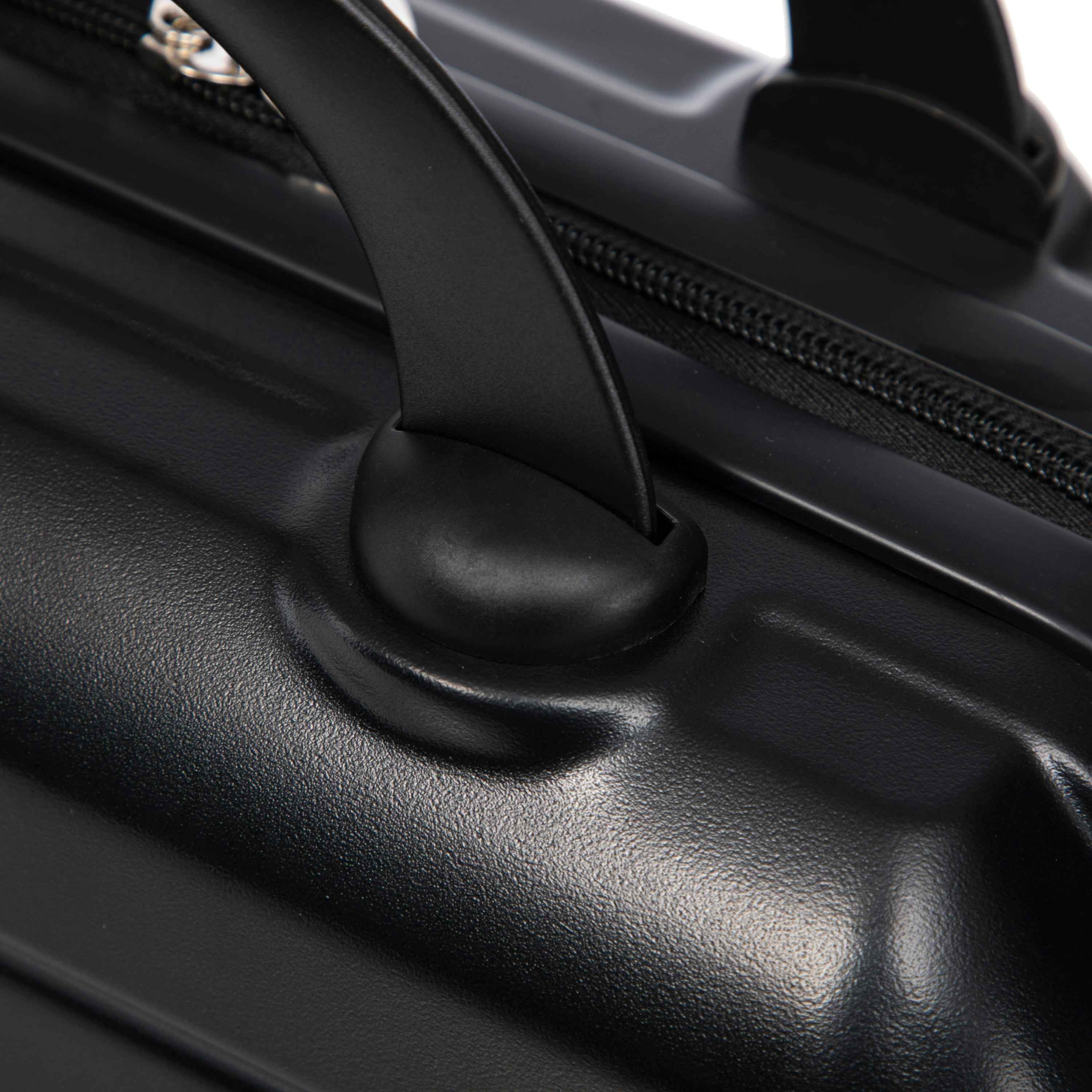 14'/20' 2 pcs/set in ABS Spinner Wheel Luggage, with Combination Lock,14' Cosmetic Case (Black)