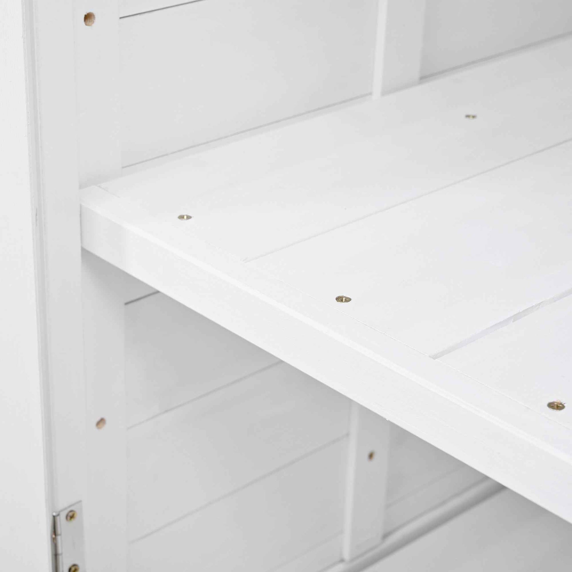 [Assembly Video Provided] TOPMAX 65.7'' H Tall Garden Potting Bench Table with Hutch,Patio Storage Workstation with 3 Shelves,6 Drawers,2 Bottom Cabinets&Side Hooks for Mudroom,Doorway, White