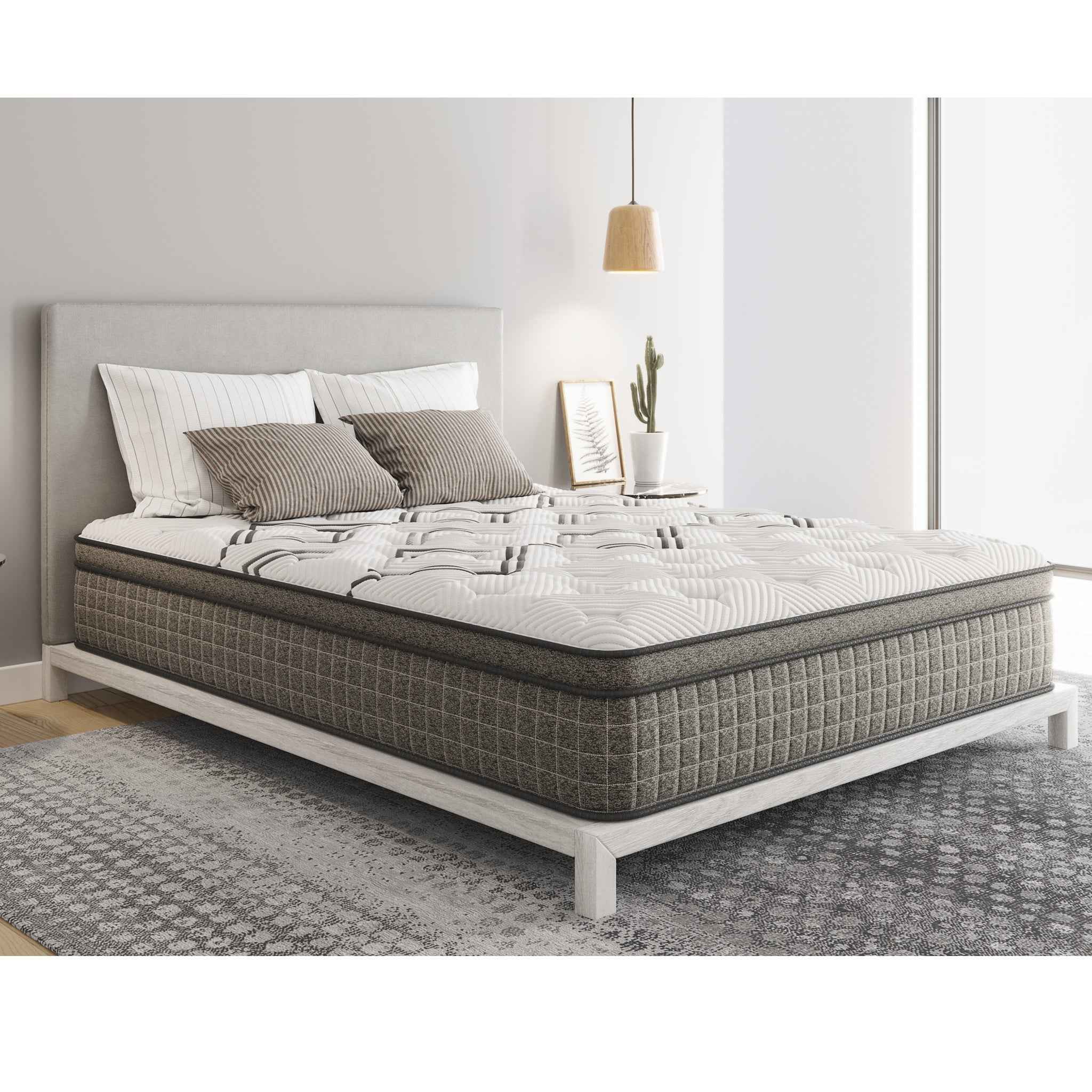 Diamond Soto cooling Copper conforming Hybrid with luxurious Euro-Top 12.5' - Medium Feel (Full), Greenguard Gold Certified, Made in the USA, White Label Ready