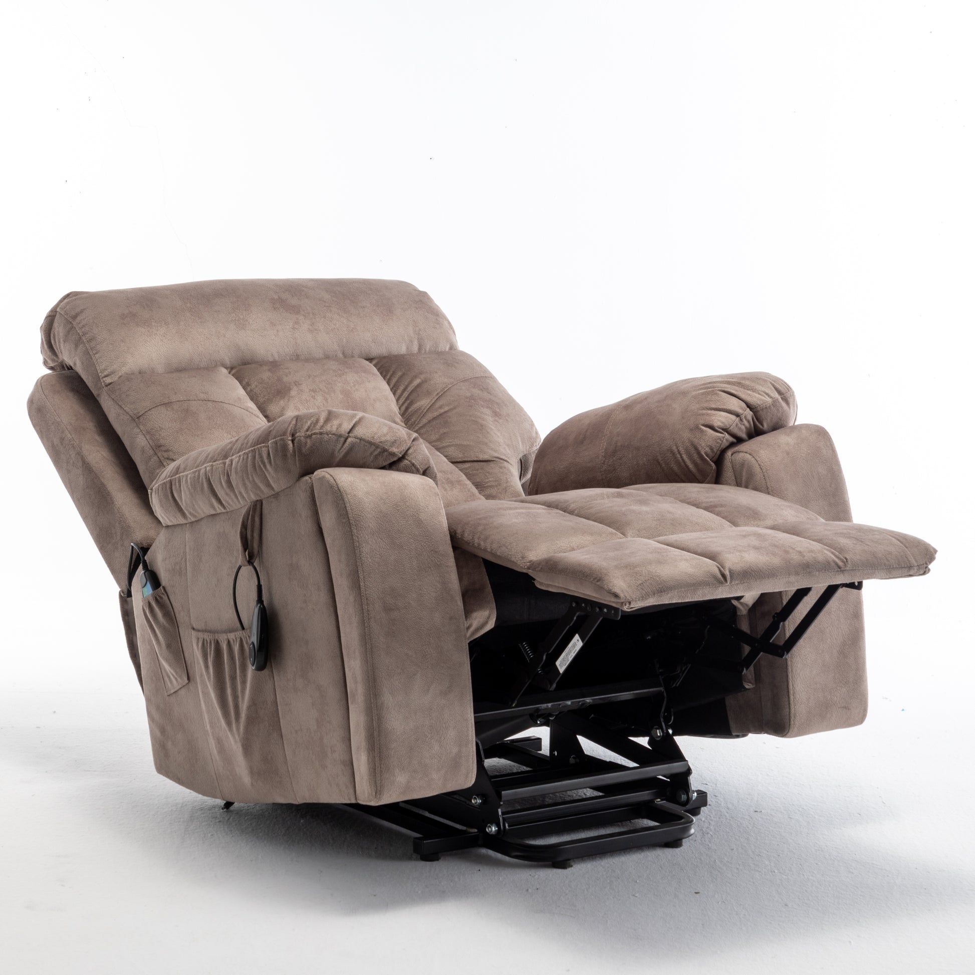 Lounge chair lift chair relax sofa chair living room furniture living room power elderly electric lounge chair (oversize, hidden cup holder) - Abrihome