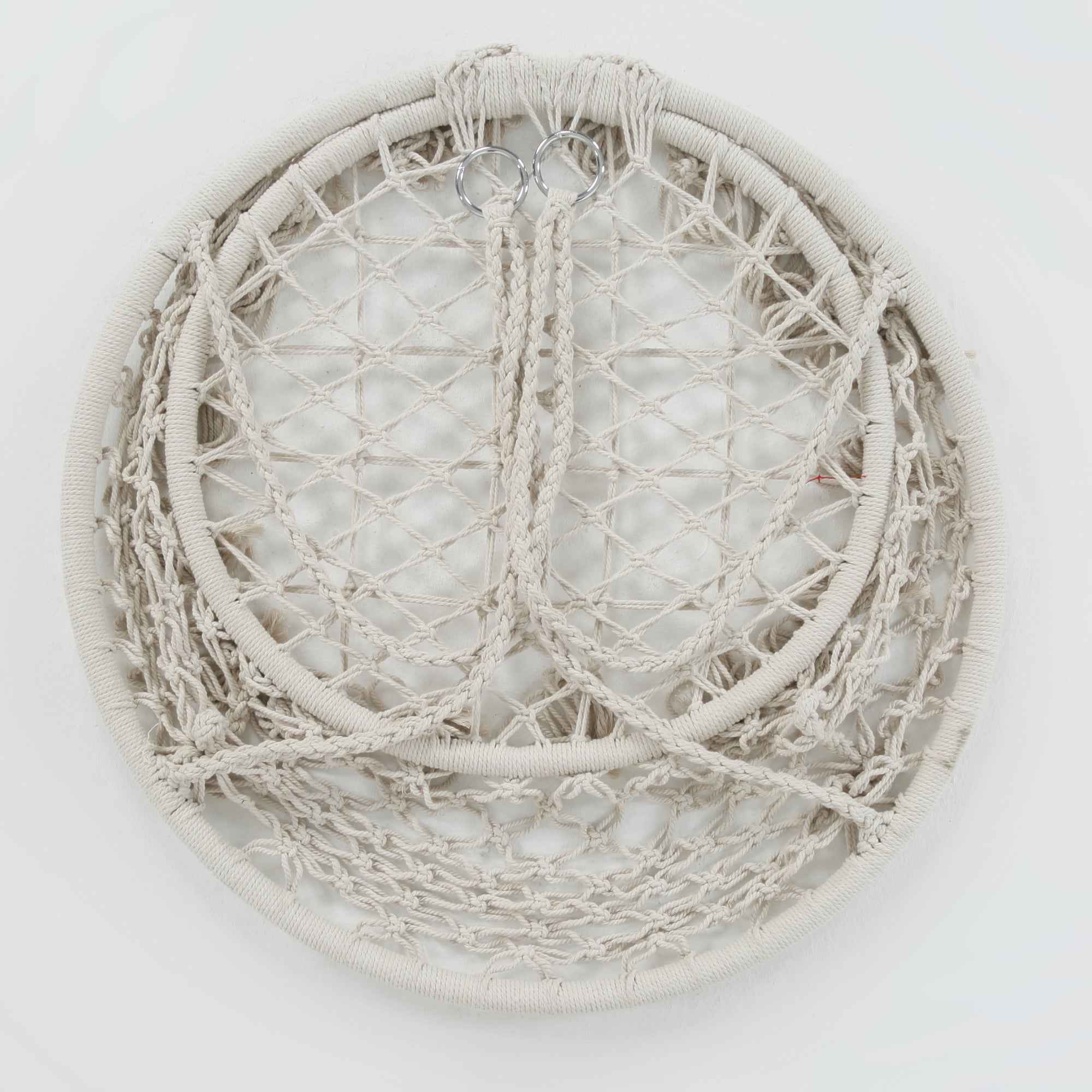 Macrame Hanging Hammock Chair, Cotton Rope Swing for Indoor and Outdoor Use, 330 lbs Capacity