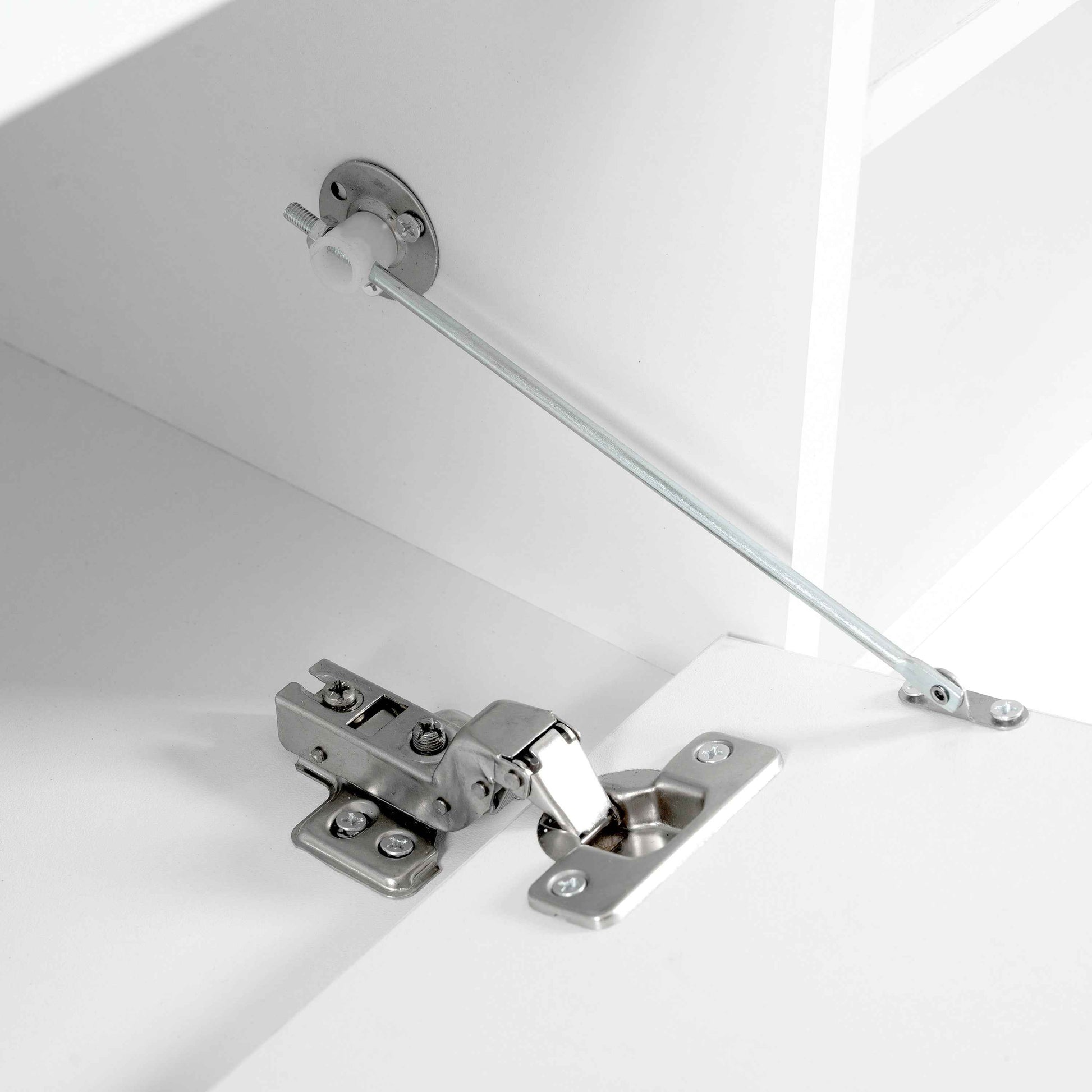 ON-TREND Modern APP Controlled LED TV Stand for TVs Up to 105'', Faux Marble Tabletop Media Console with Tempered Glass Doors, Entertainment Center with 2 Drawers & Cabinets for Living Room, White