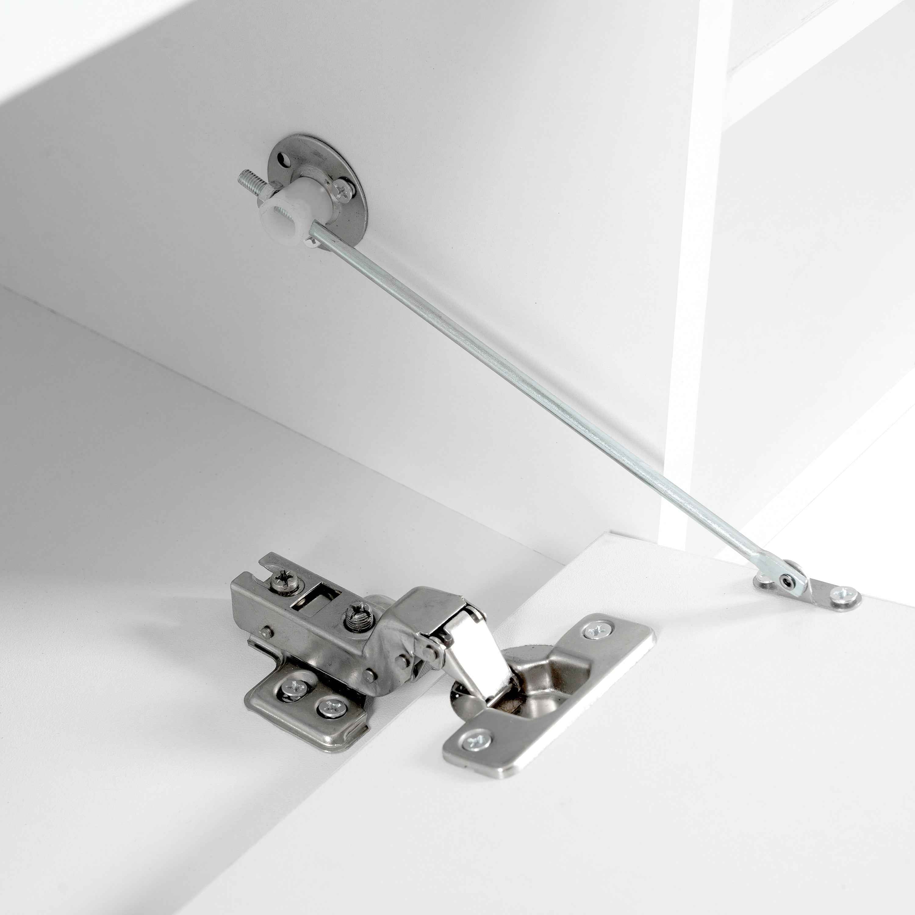 ON-TREND Modern APP Controlled LED TV Stand for TVs Up to 105'', Faux Marble Tabletop Media Console with Tempered Glass Doors, Entertainment Center with 2 Drawers & Cabinets for Living Room, White