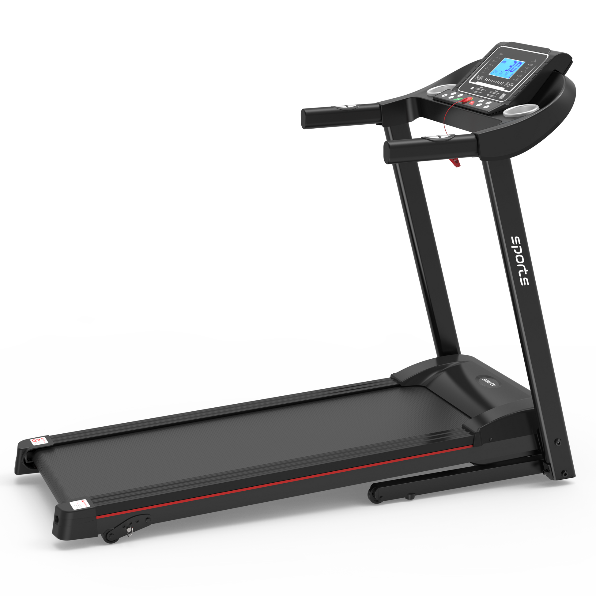 Fitshow App Home Foldable Treadmill with Incline, Folding Treadmill for Home Workout, Electric Walking Running Treadmill Machine 5' LCD Screen 250 LB Capacity Bluetooth Music