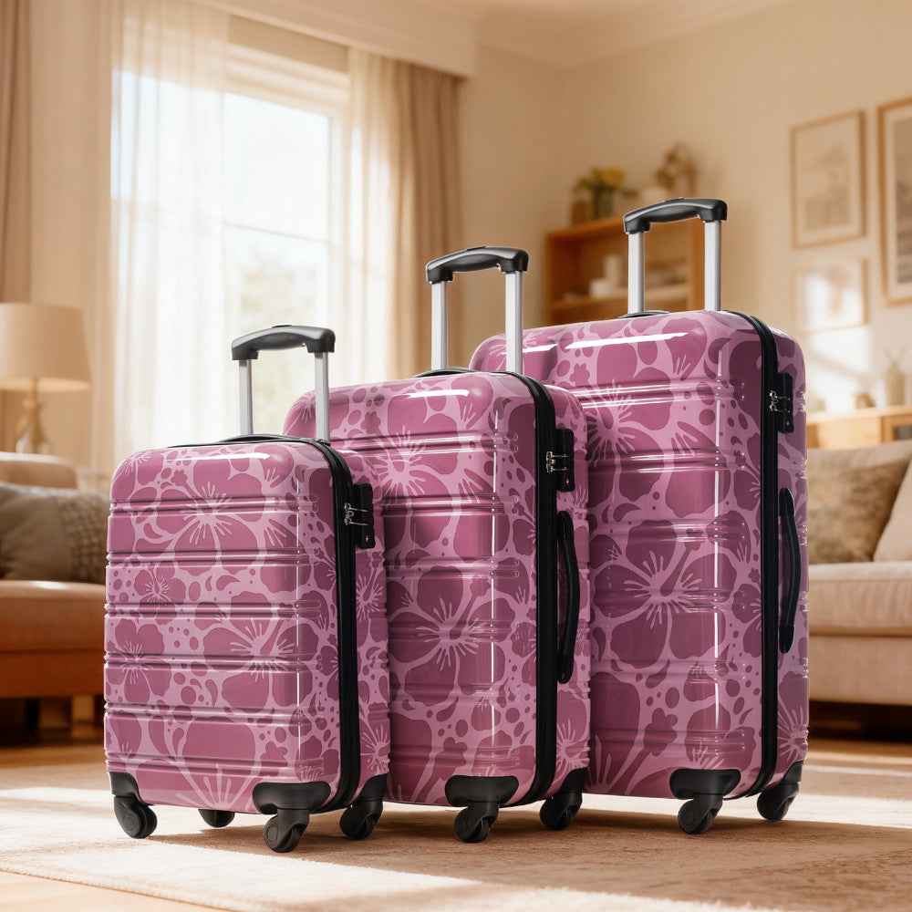 Hardshell Luggage Sets 3 pcs Spinner Suitcase with TSA Lock Lightweight-20'+24'+28' Luggages