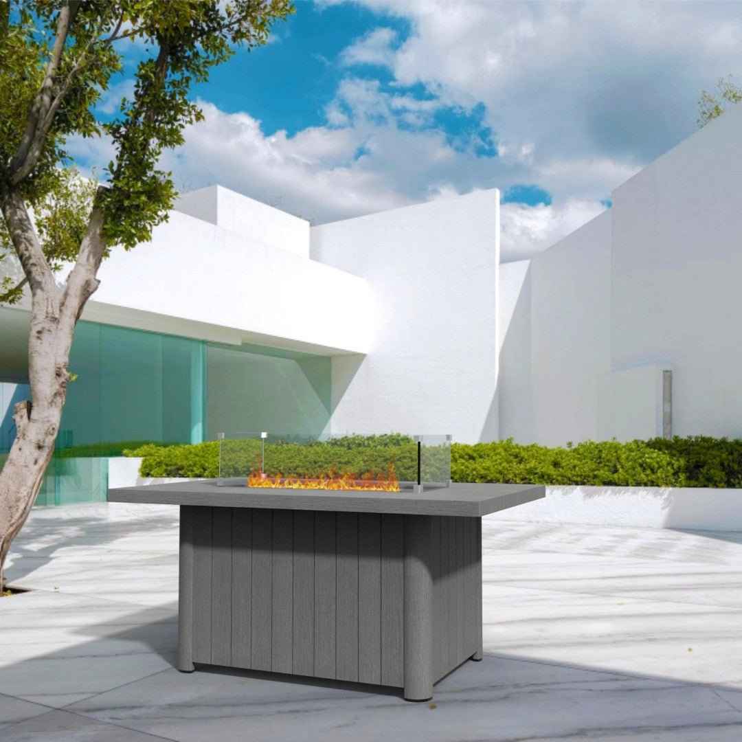 Aluminum Tube Rectangular Firepit Table (PAG-2334TA)