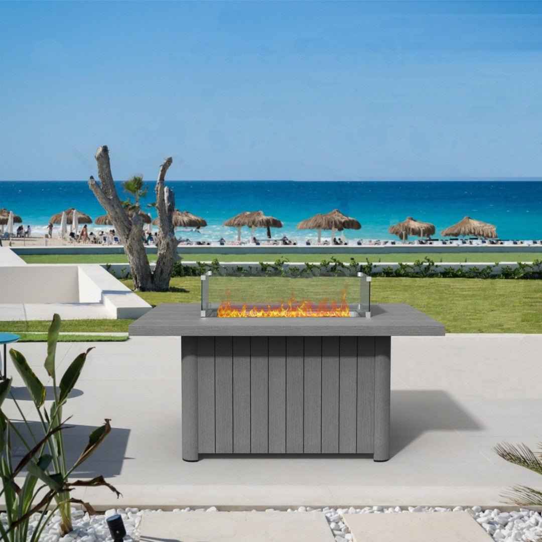Aluminum Tube Rectangular Firepit Table (PAG-2334TA)