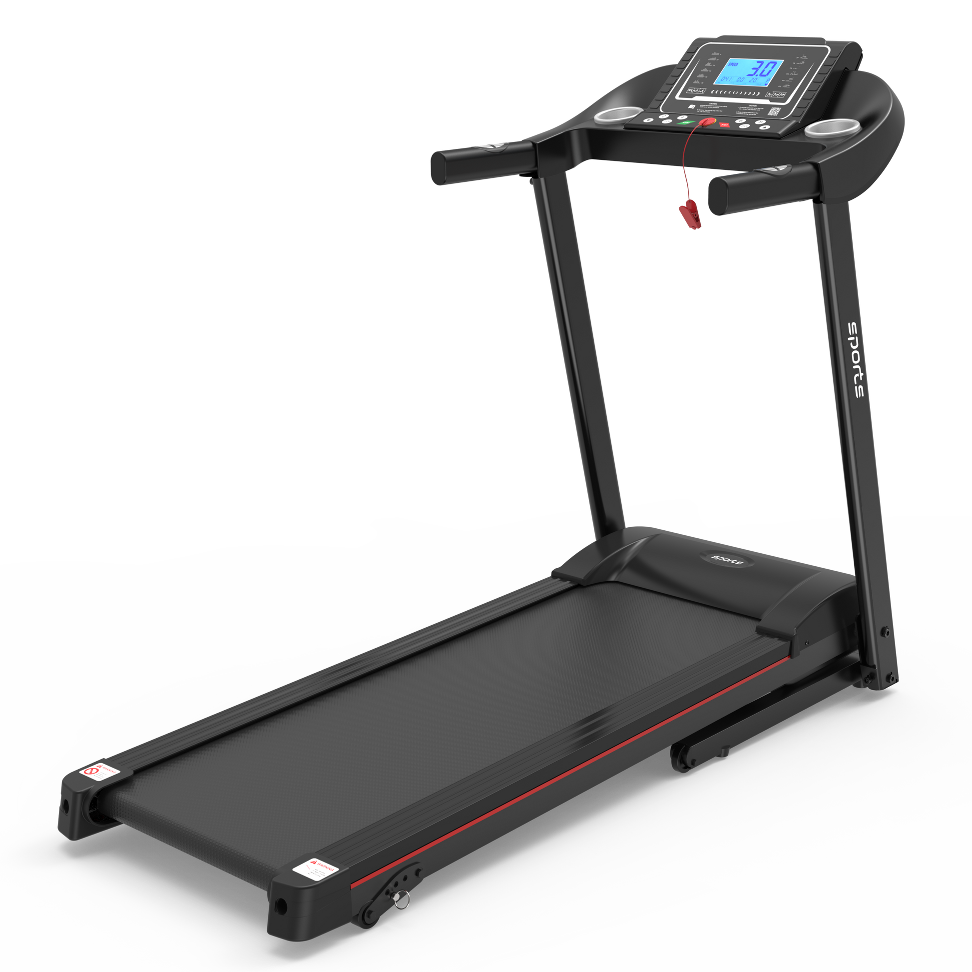Fitshow App Home Foldable Treadmill with Incline, Folding Treadmill for Home Workout, Electric Walking Running Treadmill Machine 5' LCD Screen 250 LB Capacity Bluetooth Music