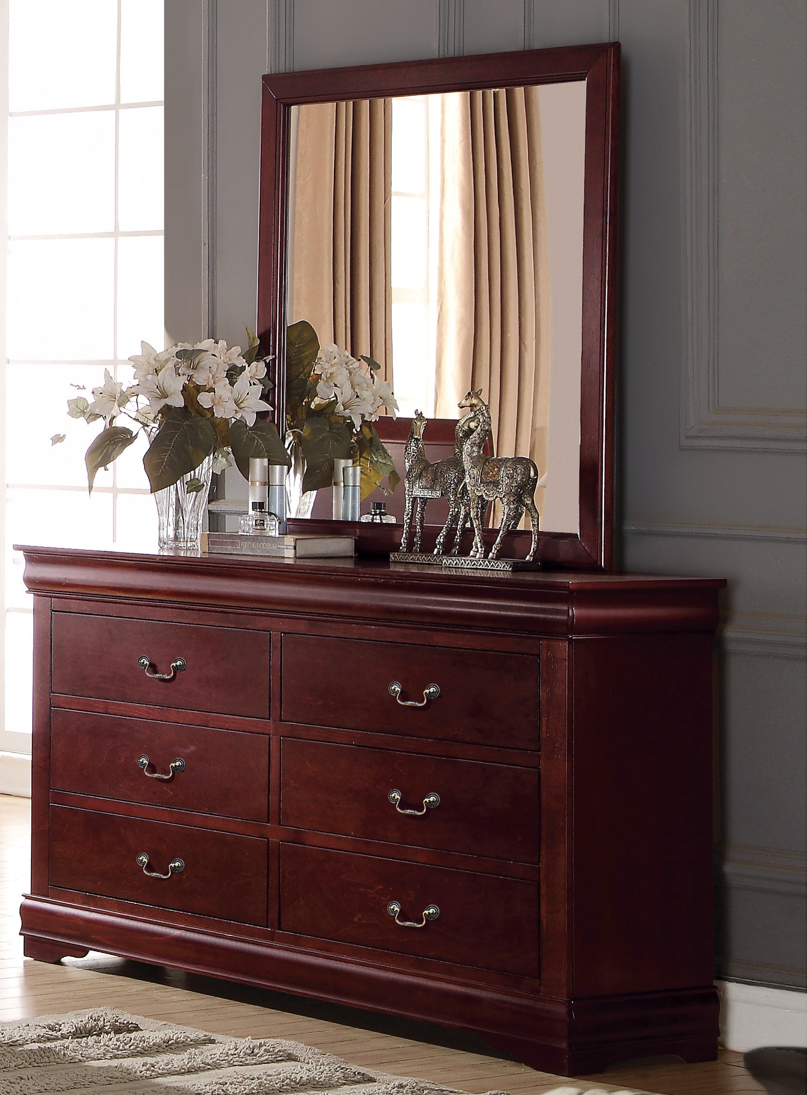 ACME Louis Philippe Dresser in Cherry 23755