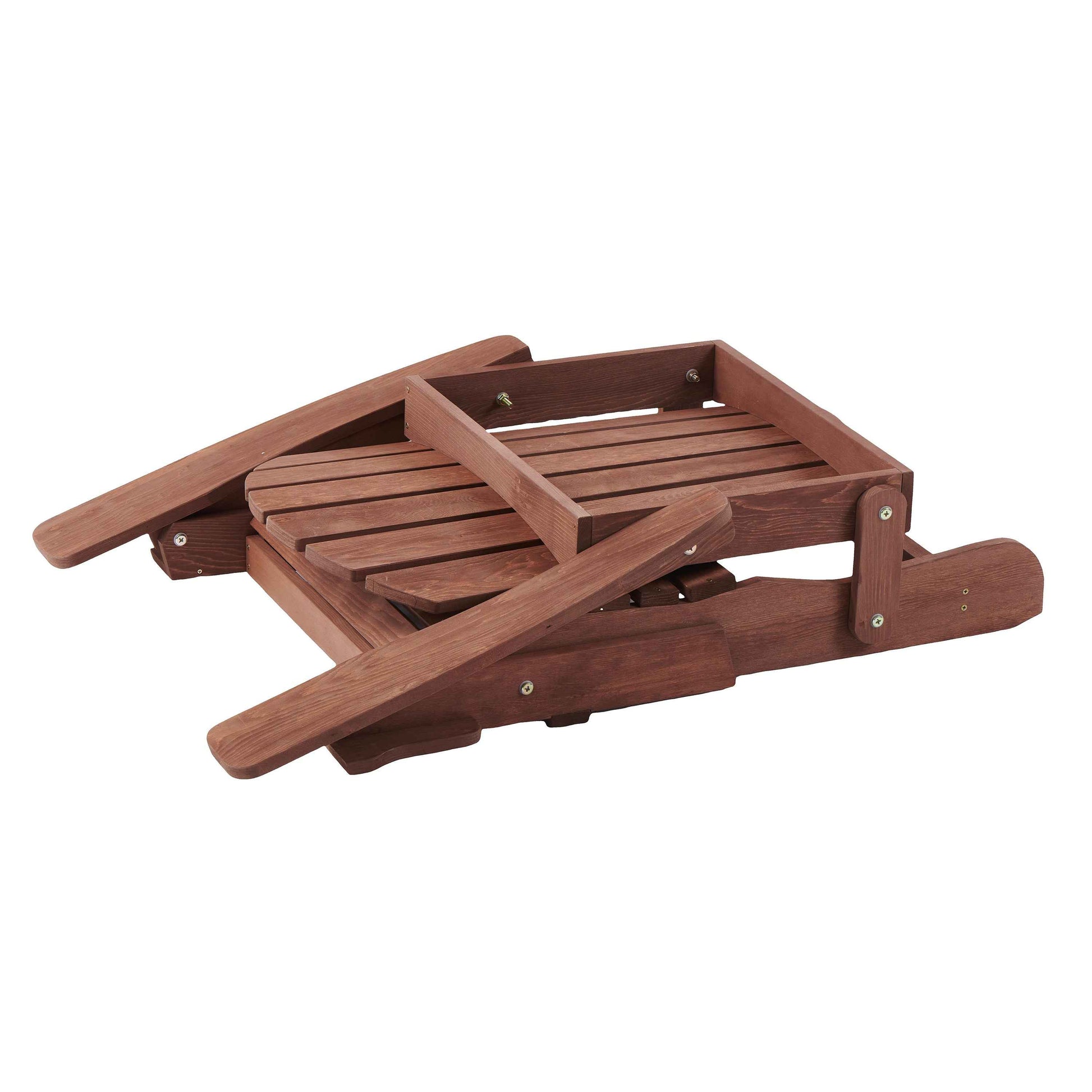 Oversize Wooden Outdoor Folding Adirondack Chair with Pre-Assembled BackRest & SeatBoard, Wood Patio Chair for Garden Backyard Porch Pool Deck Firepit