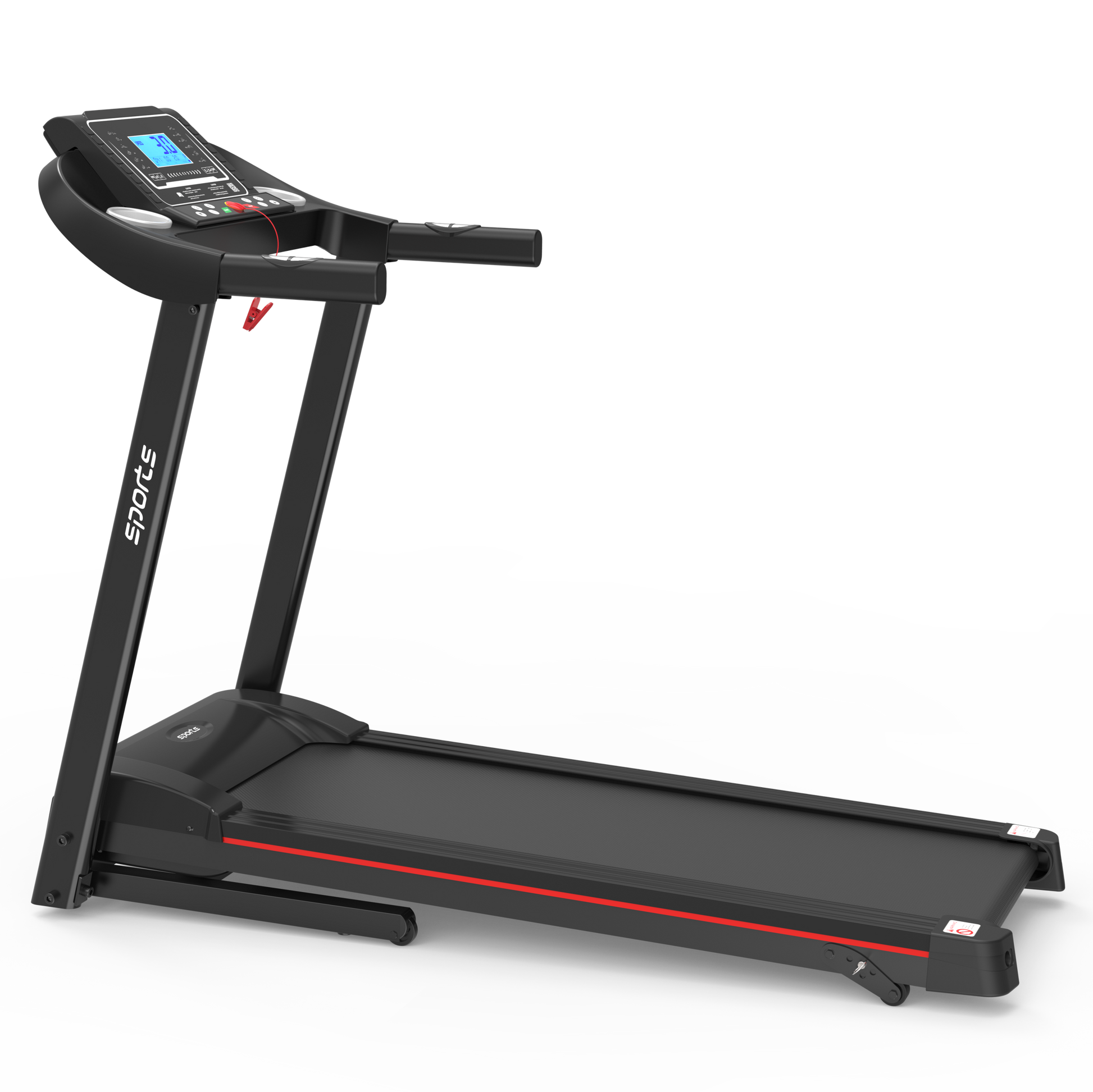 Fitshow App Home Foldable Treadmill with Incline, Folding Treadmill for Home Workout, Electric Walking Running Treadmill Machine 5' LCD Screen 250 LB Capacity Bluetooth Music