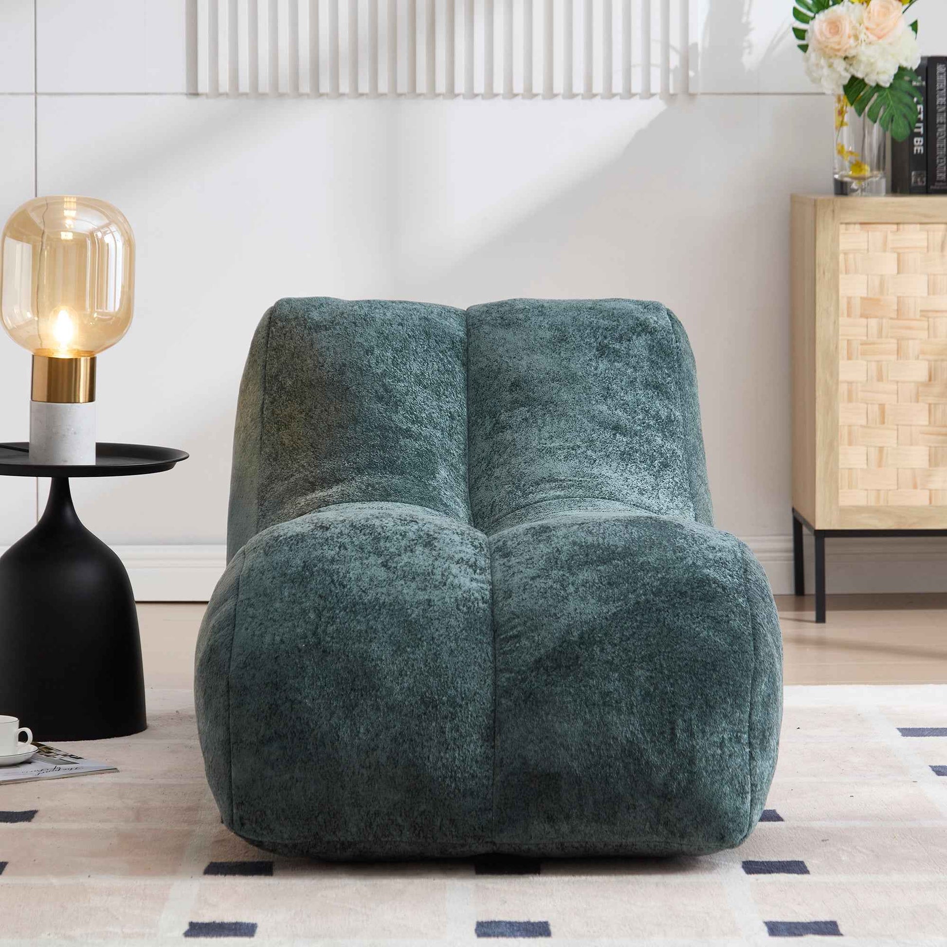 Creative Bean Bag Sofa Chair for Adults with High-Quality Sponge Filling and Polyester Fiber,59x30x23.6 inches