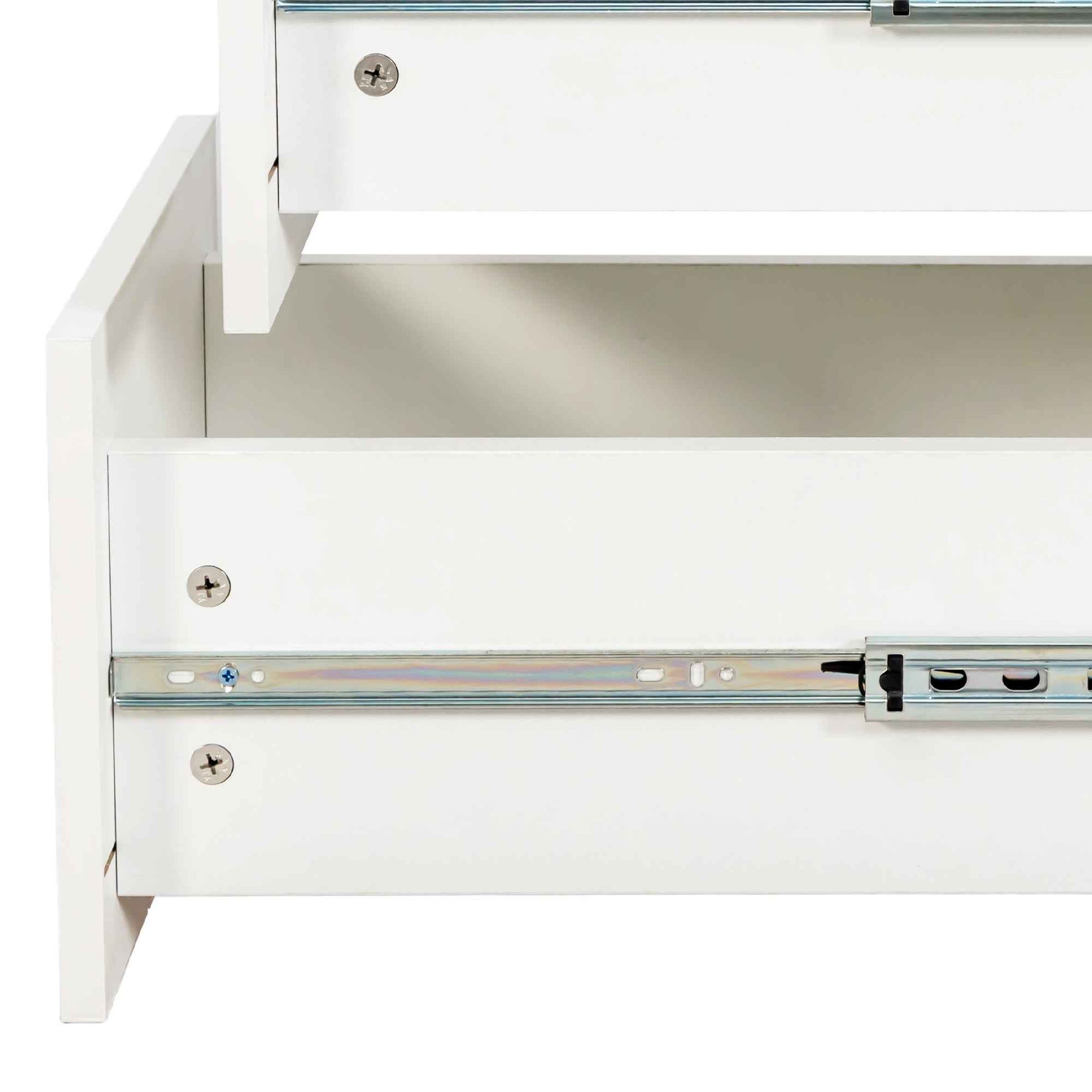 70.87' H Display Storage  Cabinet , 4-Tier Shelf, 3 Side Drawers , Modern Wooden Tall Bookshelf Bookcase for Living Room Home Office