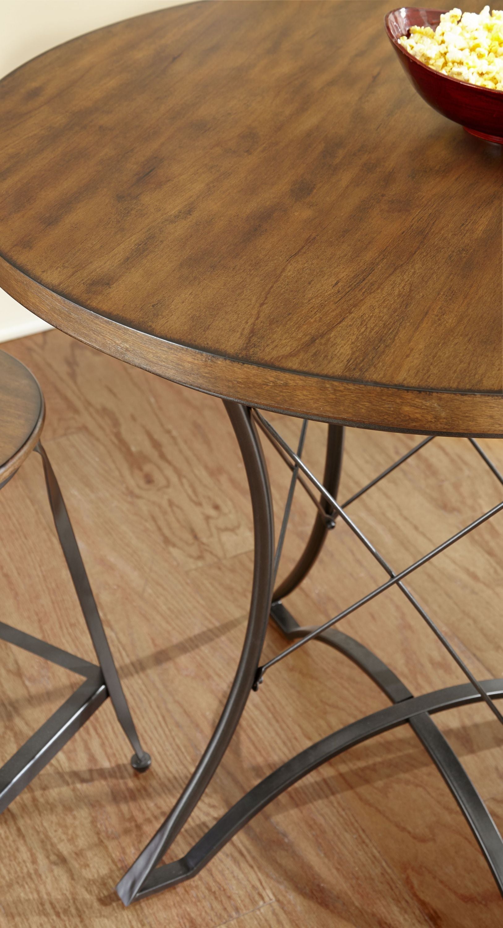 Adele - Round Counter Table - Dark Brown