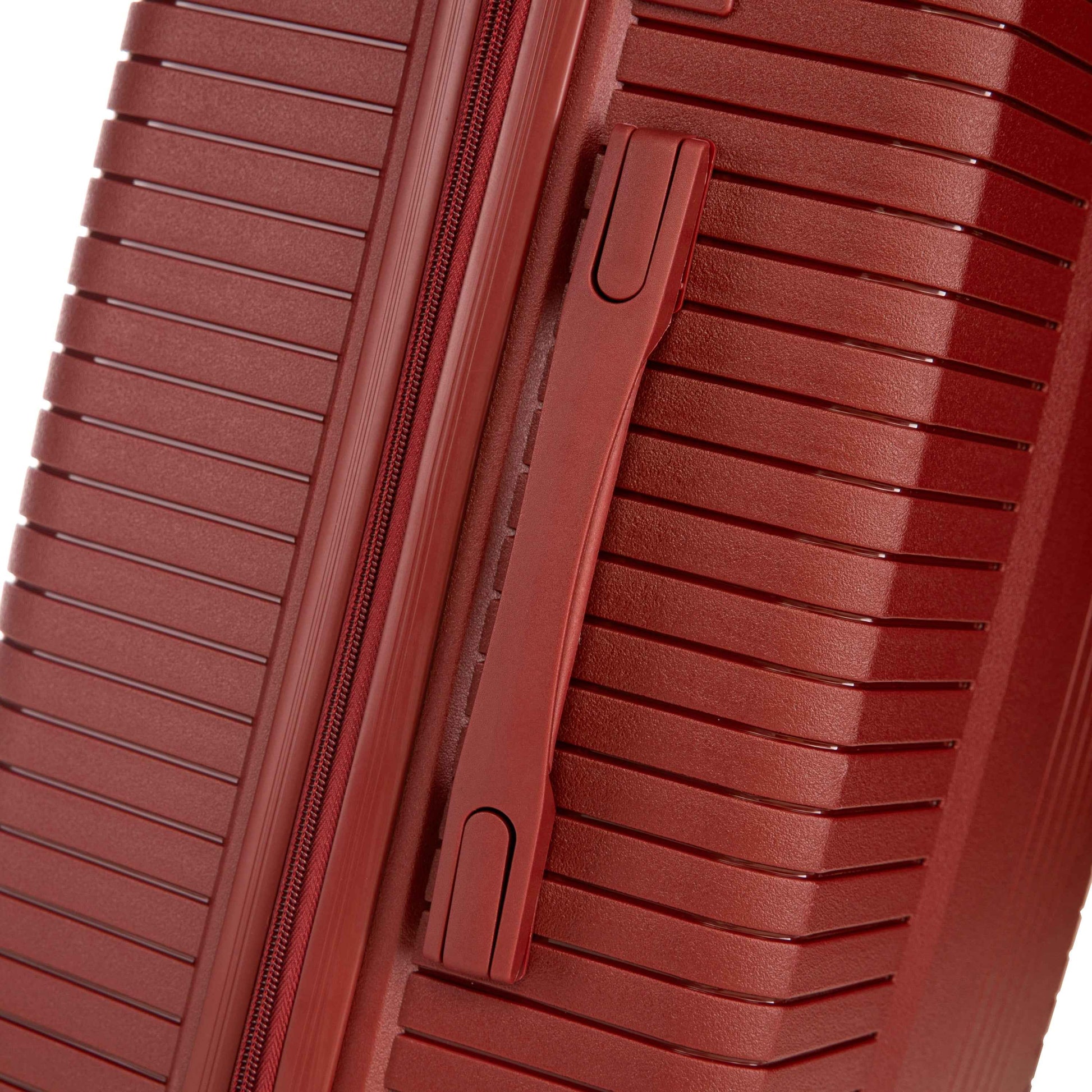20'/24'/28' 3 pcs/set in PP Spinner Wheel Luggage, Carry on Suitcase, Matching Color, Combination Lock (Red)