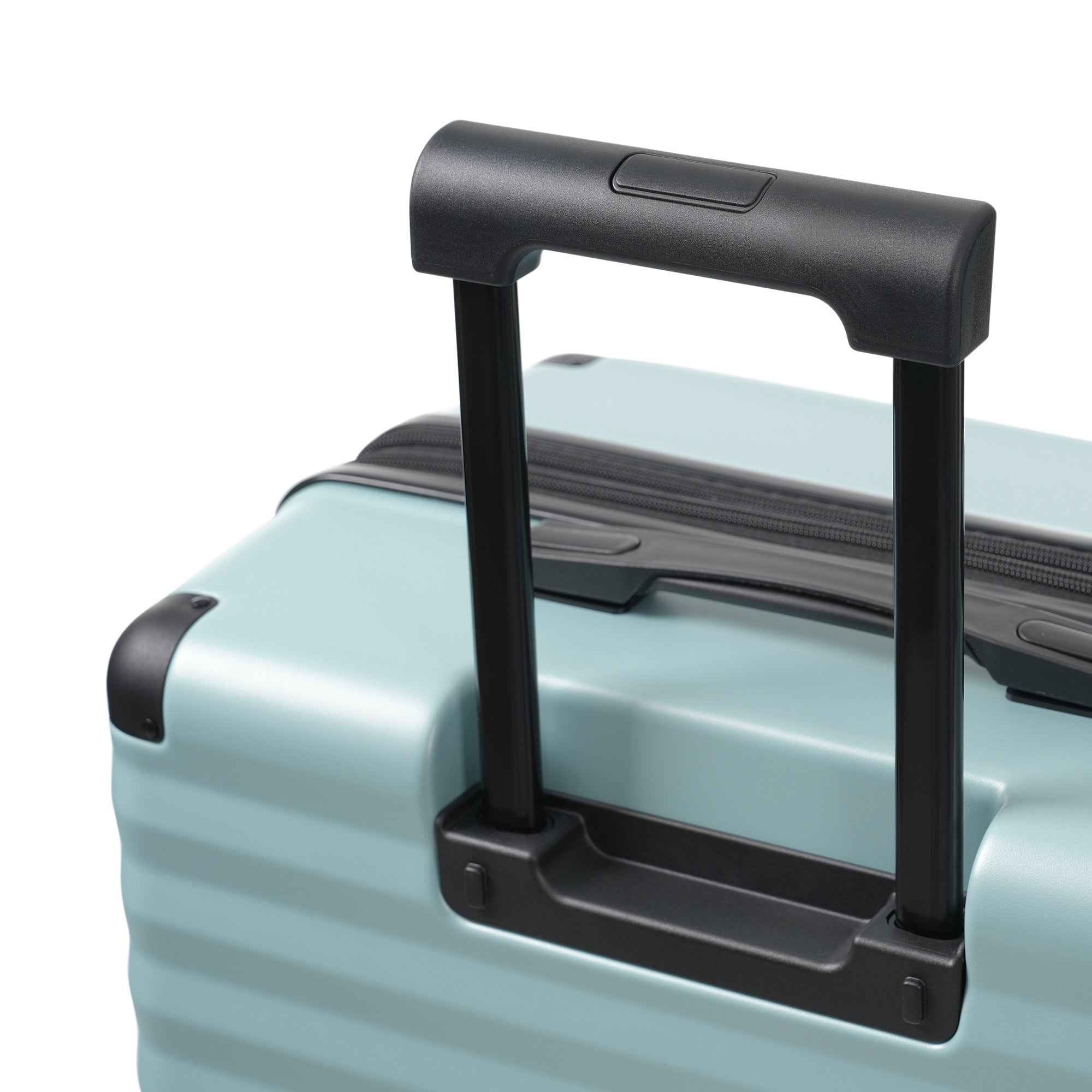 Luggage Sets 5 Piece with Front Opening , Hardside Expandable Carry on Suitcase with Spinner Wheels TSA Lock USB Port  Cup Holder Duffel Bag and Toiletry Bag