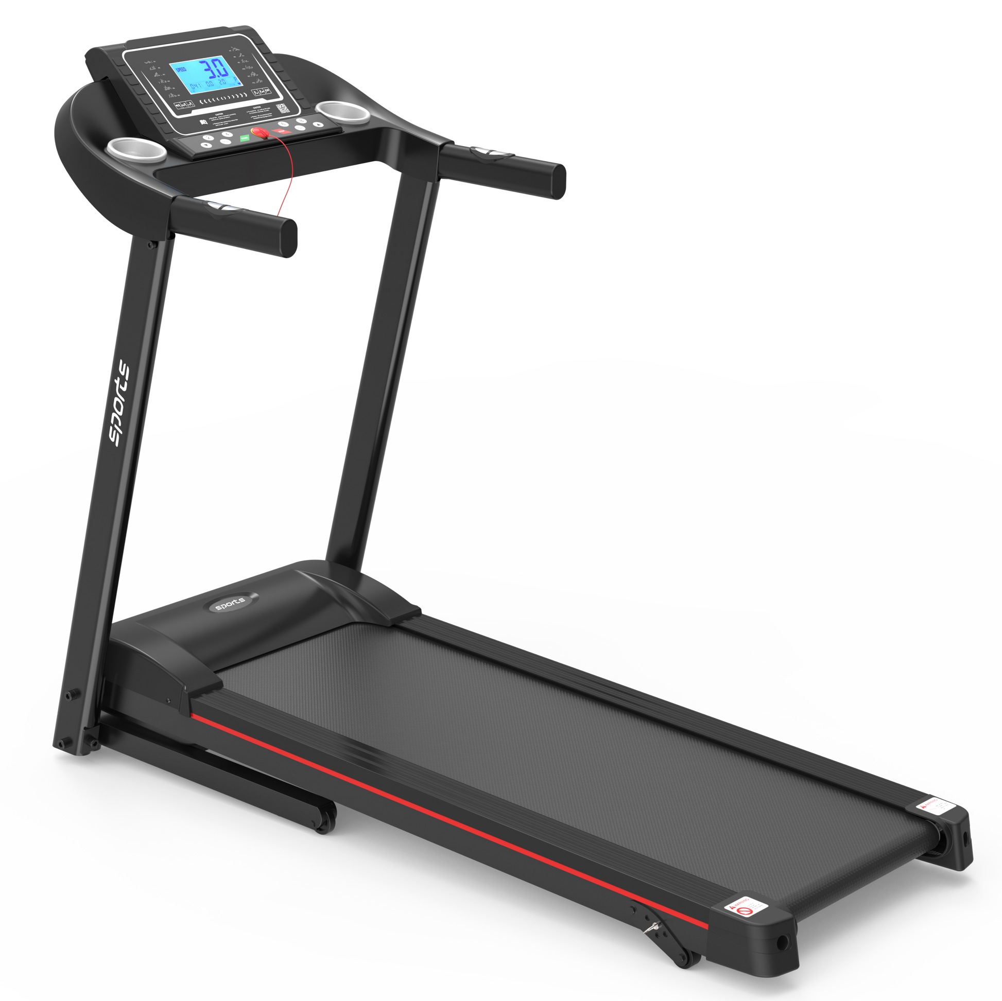 Fitshow App Home Foldable Treadmill with Incline, Folding Treadmill for Home Workout, Electric Walking Running Treadmill Machine 5' LCD Screen 250 LB Capacity Bluetooth Music