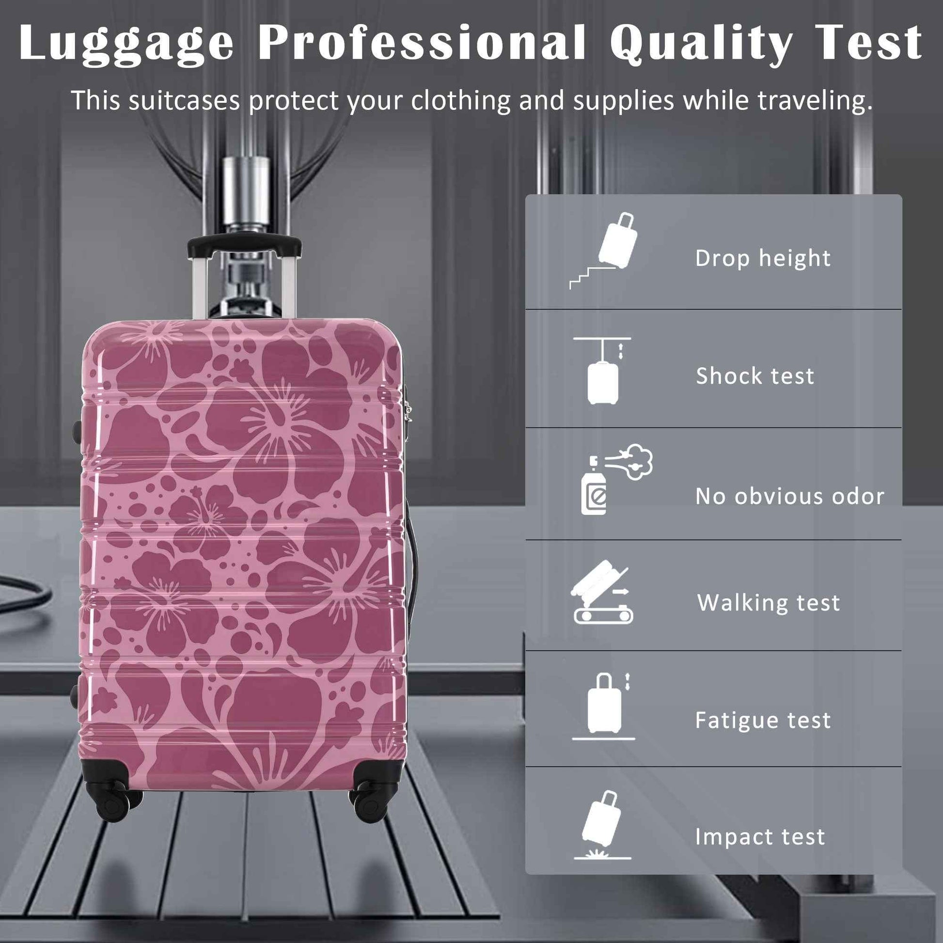 Hardshell Luggage Sets 3 pcs Spinner Suitcase with TSA Lock Lightweight-20'+24'+28' Luggages