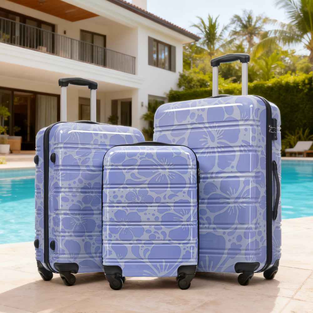 Hardshell Luggage Sets 3 pcs Spinner Suitcase with TSA Lock Lightweight-20'+24'+28' Luggages