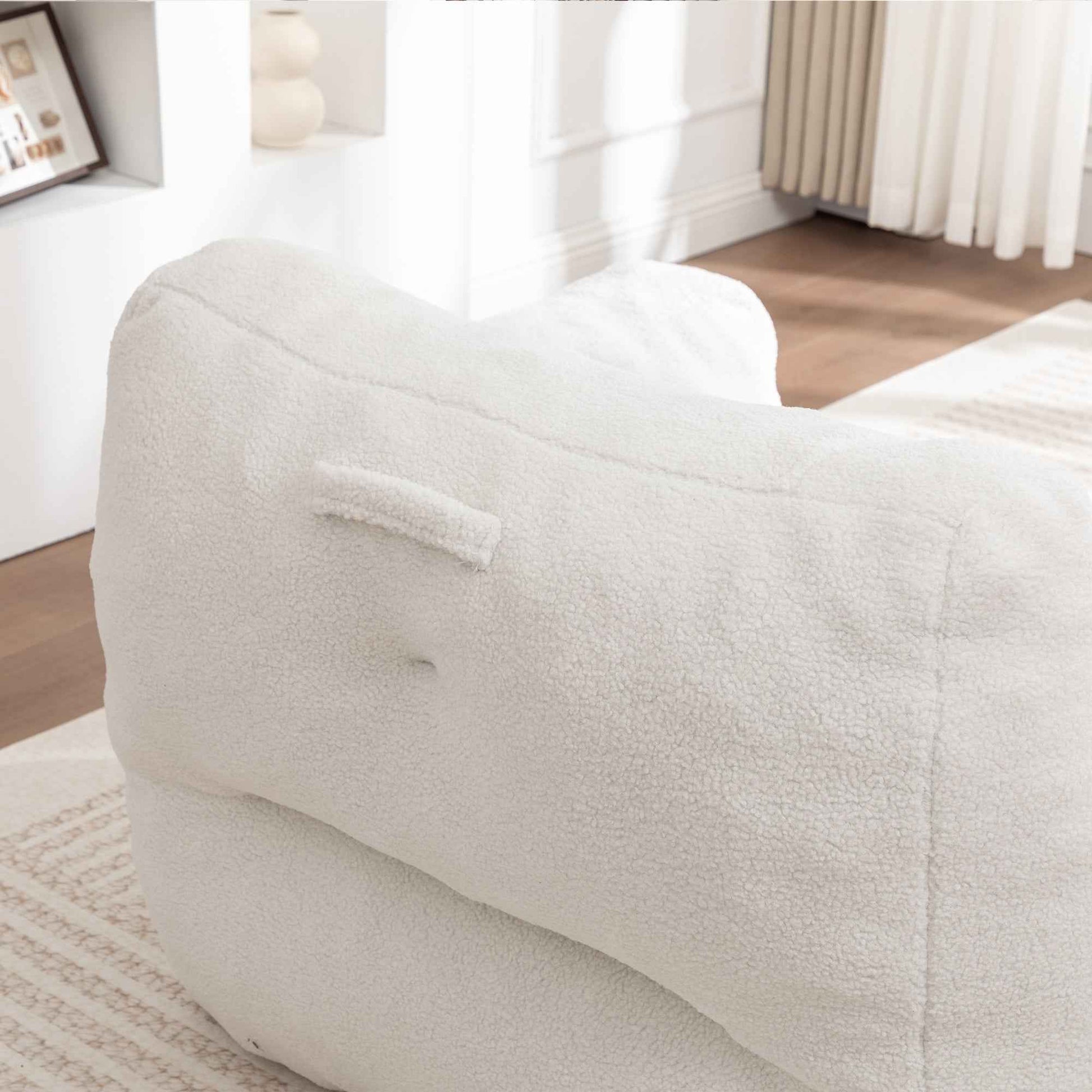 Bean Bag Chair, Bean Bag Sofa Chair with Armrests Stuffed High-Density Foam, Lazy Sofa Comfy Chairs BeanBag Chair for Adults in Living Room,Bedroom Reading