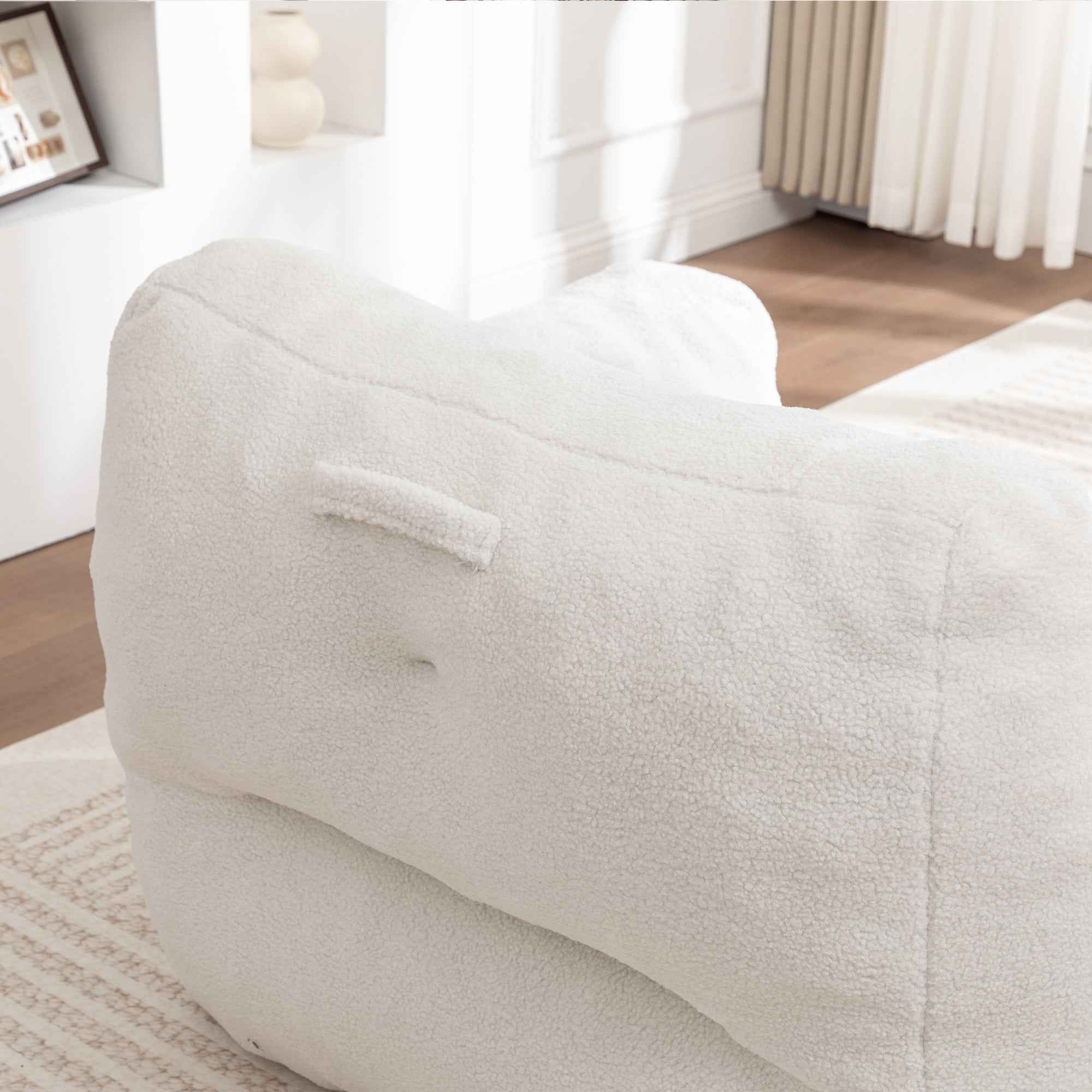 Bean Bag Chair, Bean Bag Sofa Chair with Armrests Stuffed High-Density Foam, Lazy Sofa Comfy Chairs BeanBag Chair for Adults in Living Room,Bedroom Reading