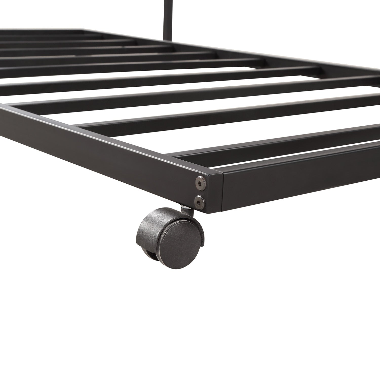 [Not allowed to sell to Walmart]Twin Daybed with Trundle Multifunctional Metal Lounge Daybed Frame for Living Room Guest Room