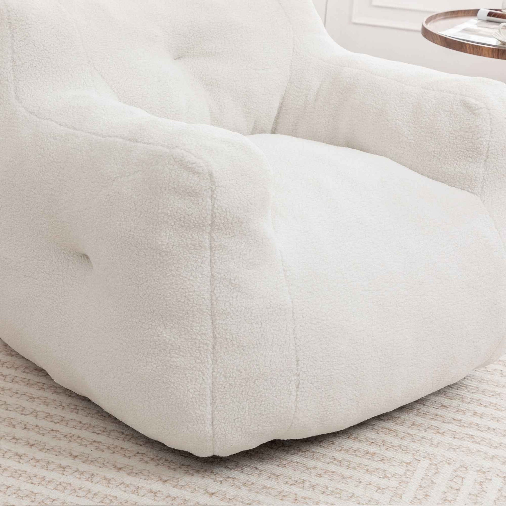 Bean Bag Chair, Bean Bag Sofa Chair with Armrests Stuffed High-Density Foam, Lazy Sofa Comfy Chairs BeanBag Chair for Adults in Living Room,Bedroom Reading