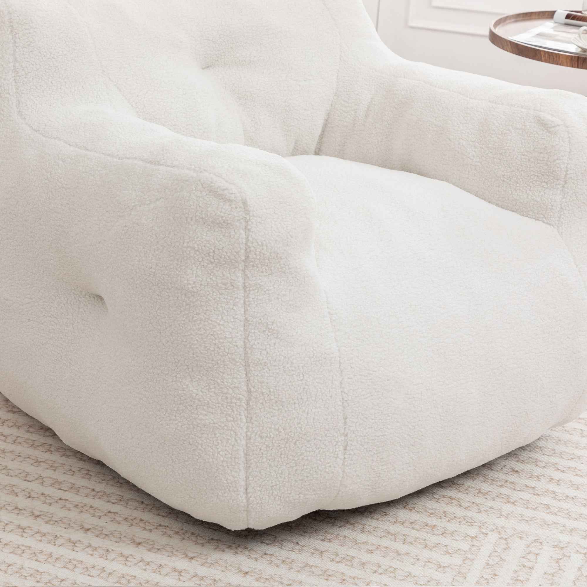 Bean Bag Chair, Bean Bag Sofa Chair with Armrests Stuffed High-Density Foam, Lazy Sofa Comfy Chairs BeanBag Chair for Adults in Living Room,Bedroom Reading