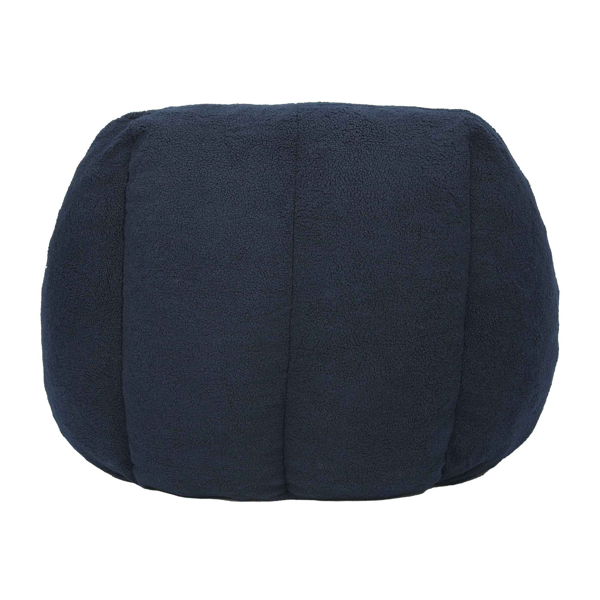 Comfy Bean Bag Chair with Memory Foam Filler – Tufted Soft Stuffed Bean Bag Sofa for Dorm, Apartment, or Living Room – Dark Blue