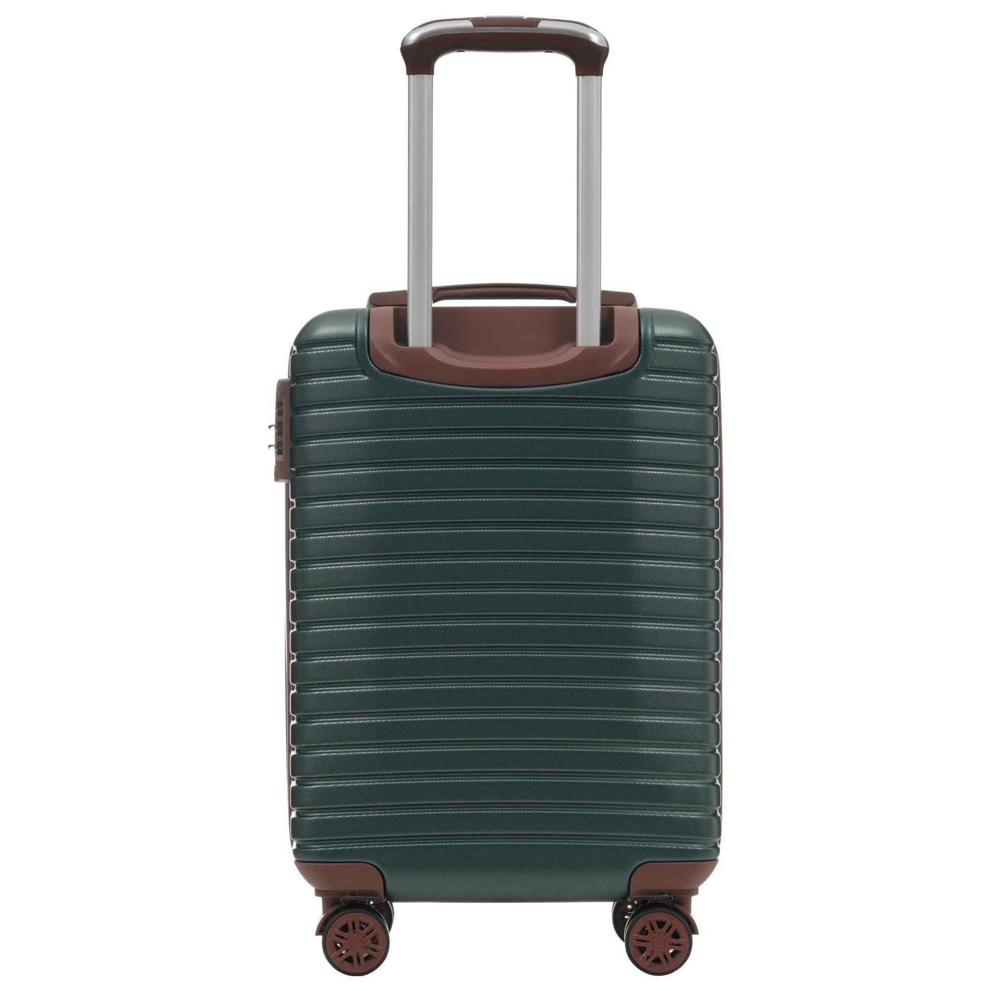 Luggage Sets 3 Piece Carry on Luggage 22x14x9 Airline Approved, Lightweight Hardshell ABS Suitcases with Wheels, 20 inch, Green