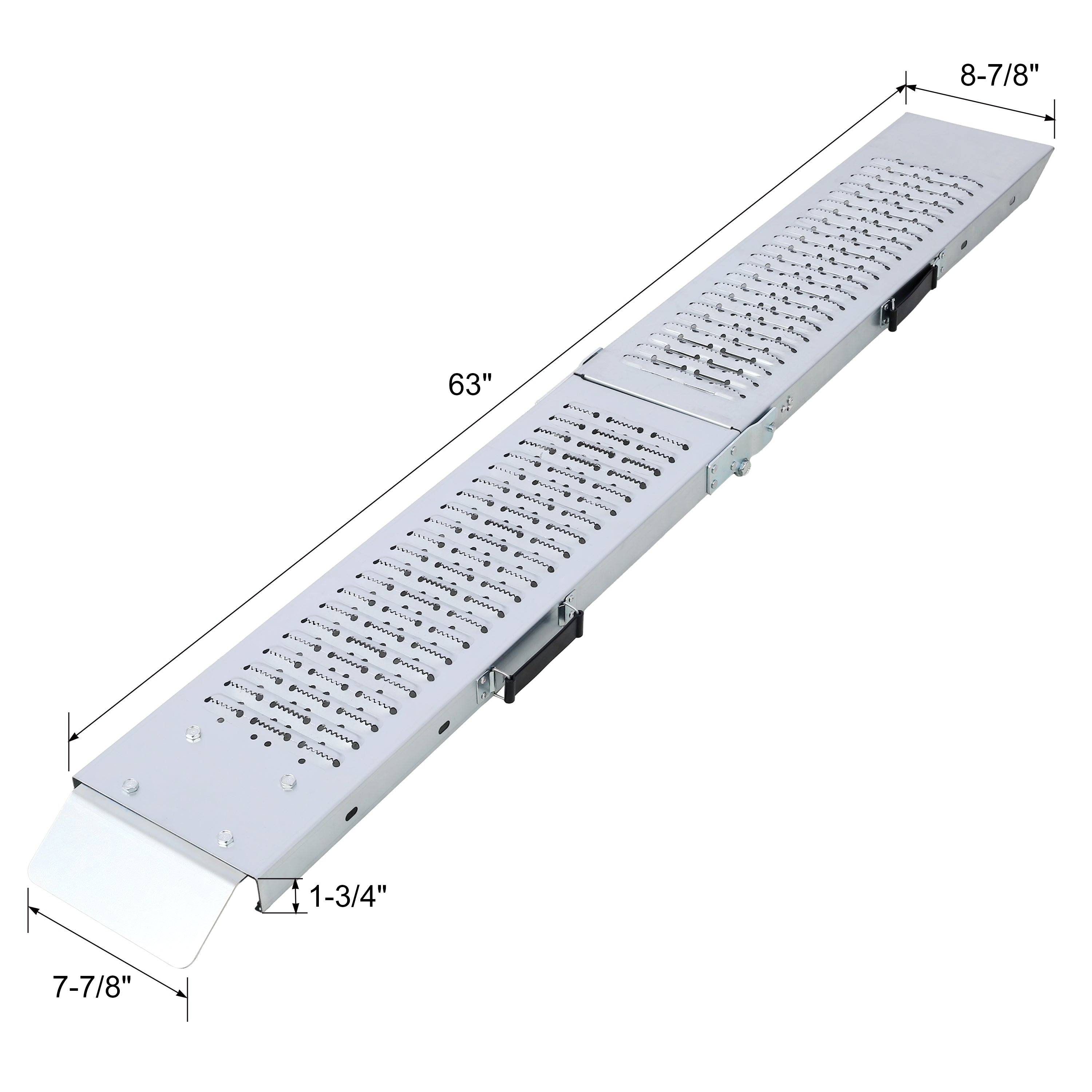 Loading Ramps Pack of 2 Folding Ramp, 950 lbs Max Folding Ramp for Moto and Bike Access ramp, Resistant and Convenient Size 63''