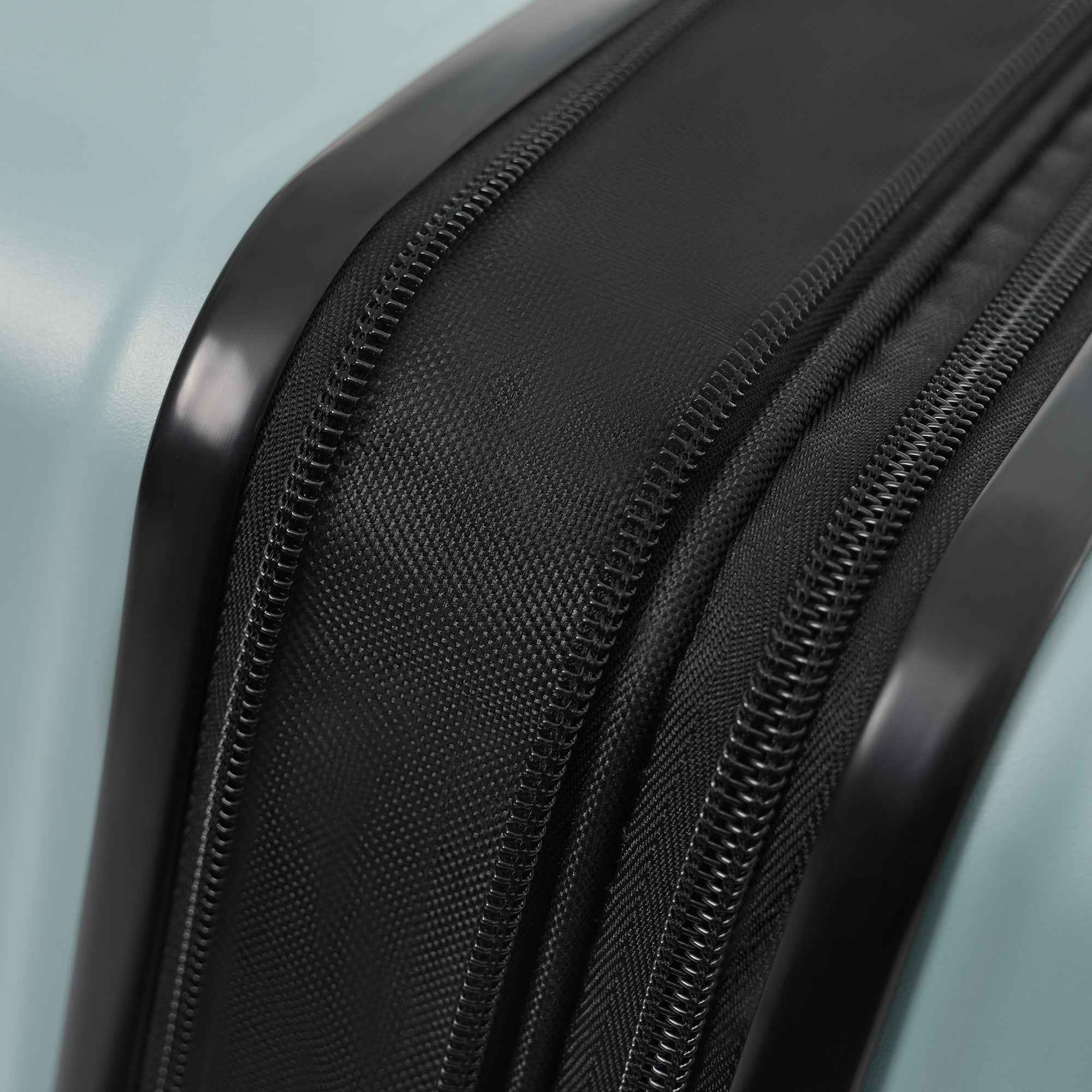 Luggage Sets 5 Piece with Front Opening , Hardside Expandable Carry on Suitcase with Spinner Wheels TSA Lock USB Port  Cup Holder Duffel Bag and Toiletry Bag