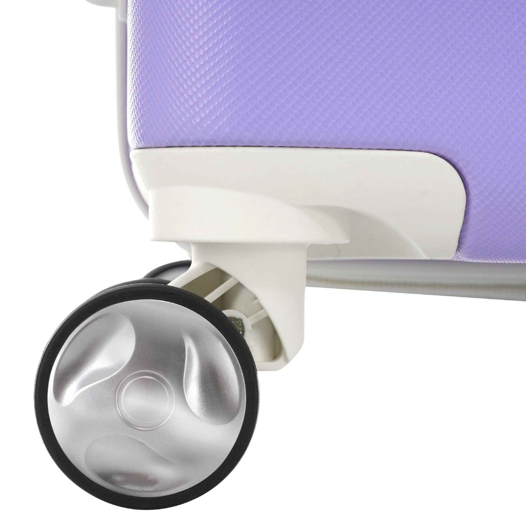 Hardshell Luggage Sets with Bags Lightweight Suitcase Double Spinner Wheels with TSA Lock ,Single Vintage Luggage 28 IN,Purple